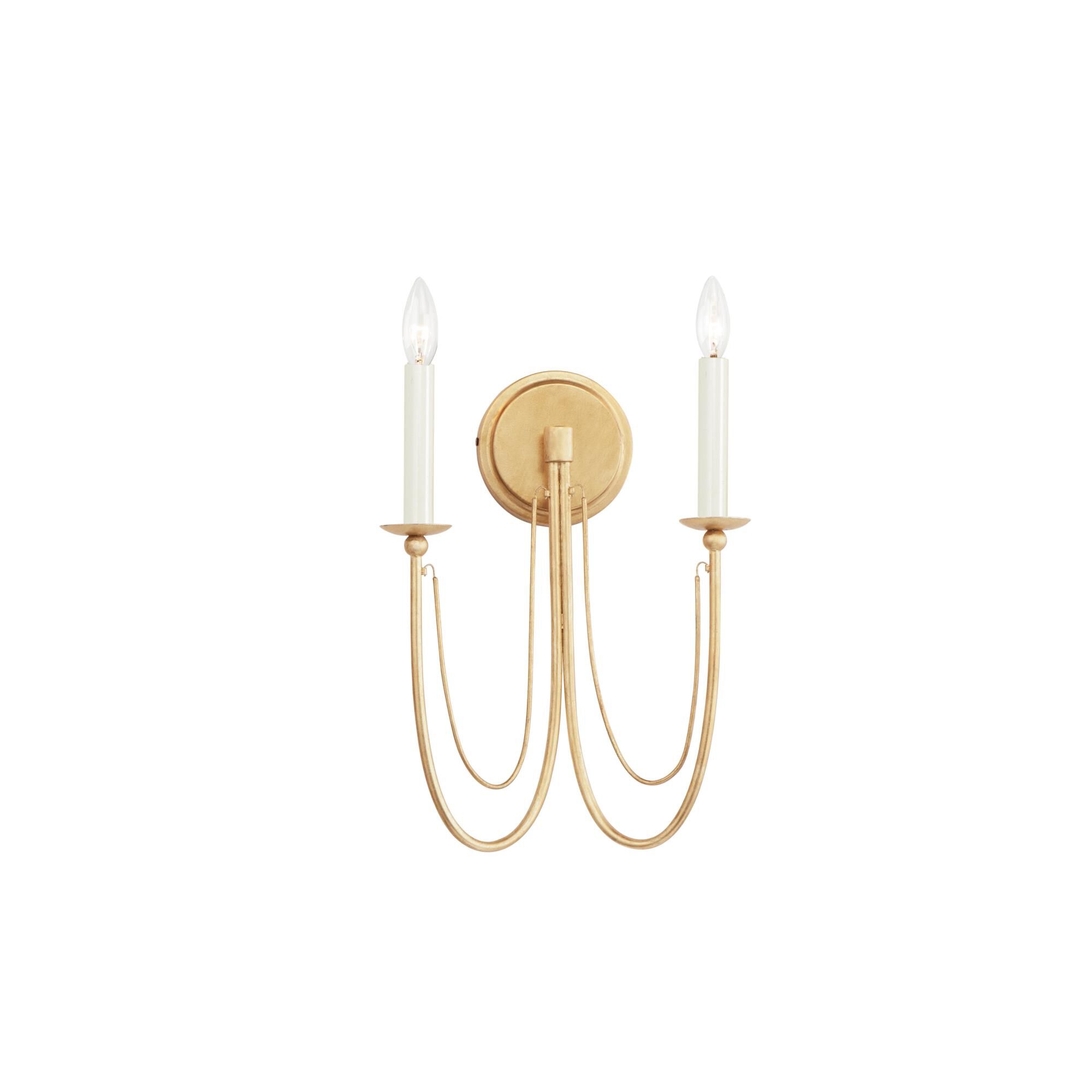 Photos - Chandelier / Lamp Maxim Lighting Plumette 16 Inch 2 Light Wall Sconce Plumette - 12161GL - Traditional 12161GL