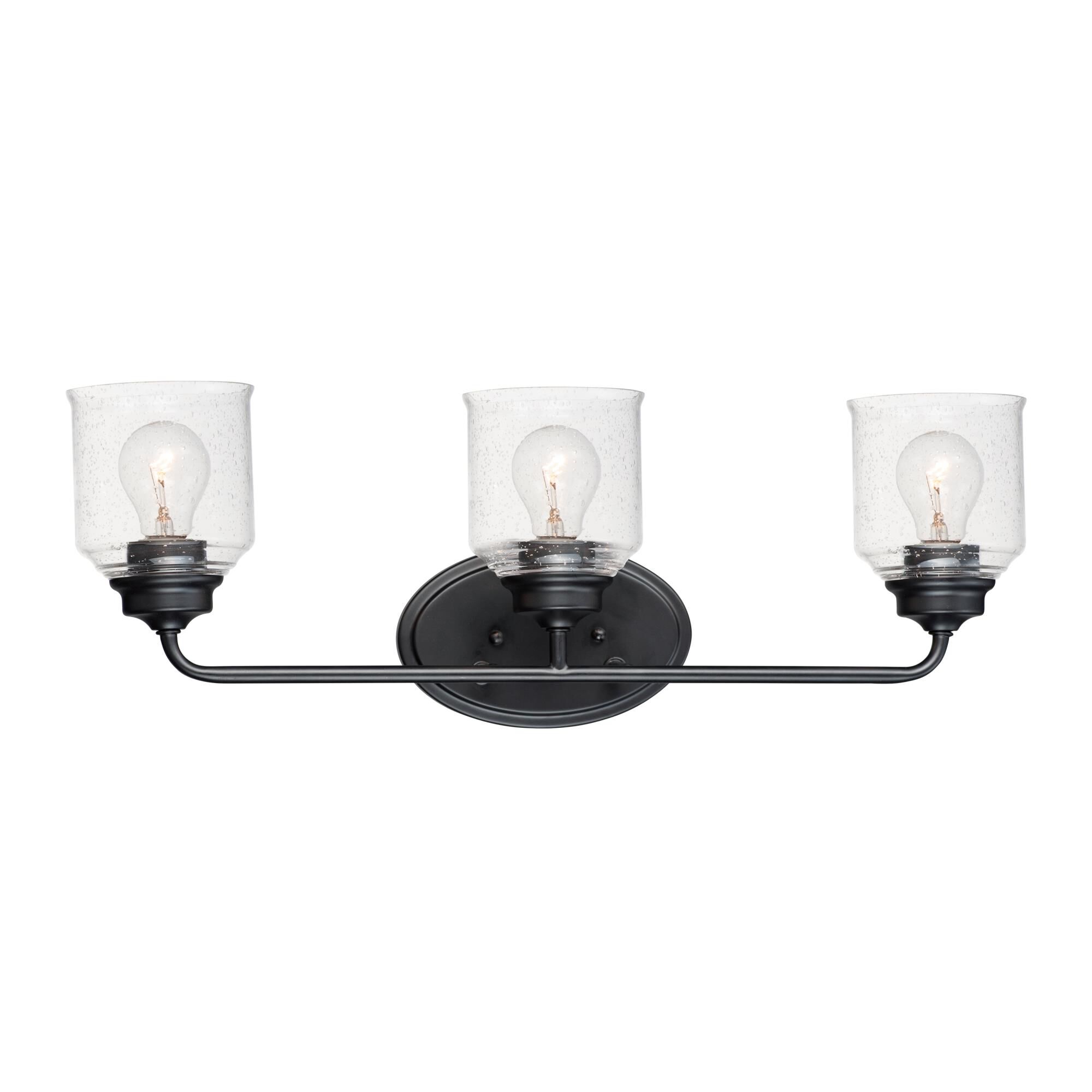 Photos - Chandelier / Lamp MAXIM Lighting Acadia 25 Inch 3 Light Bath Vanity Light Acadia - 12263CDBK - Modern Contemporary 12263CDBK 