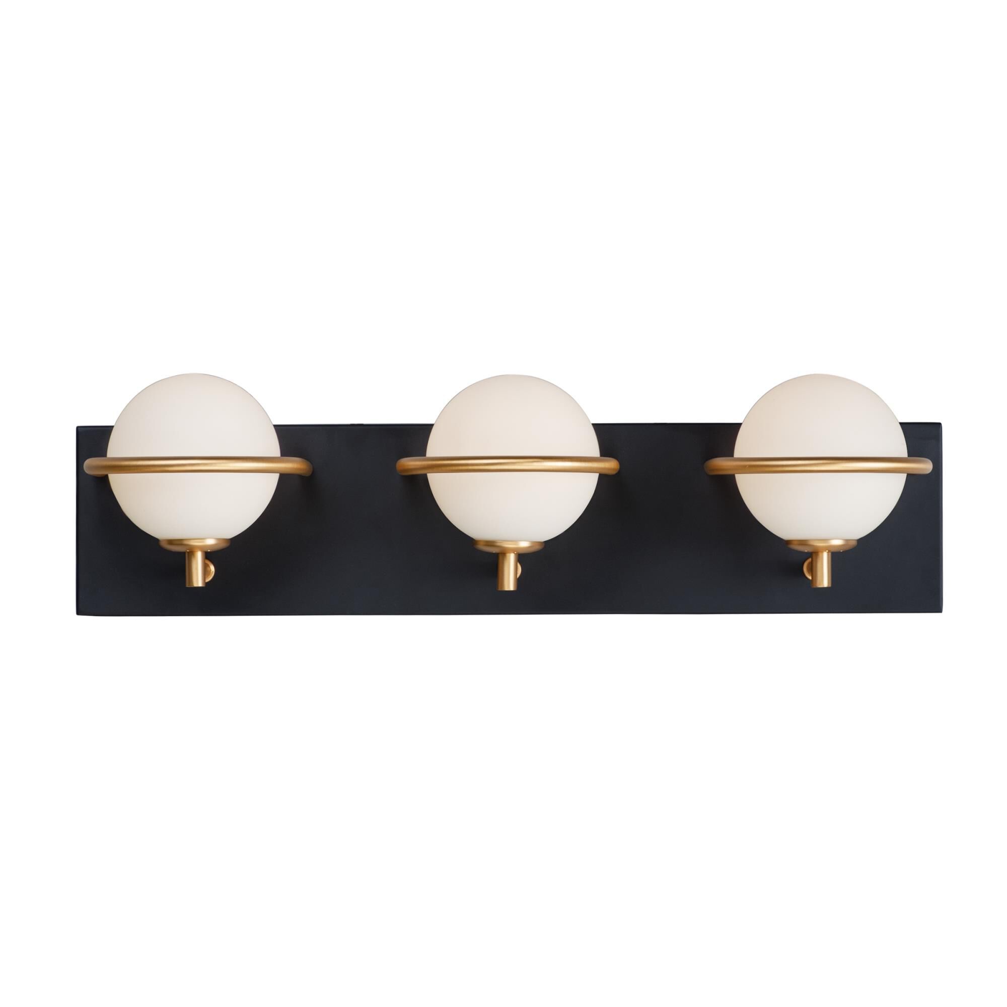Photos - Chandelier / Lamp MAXIM Lighting Revolve 20 Inch 3 Light LED Bath Vanity Light Revolve - 21603SWBKGLD - Modern Contemporary 21603SWBKGLD 