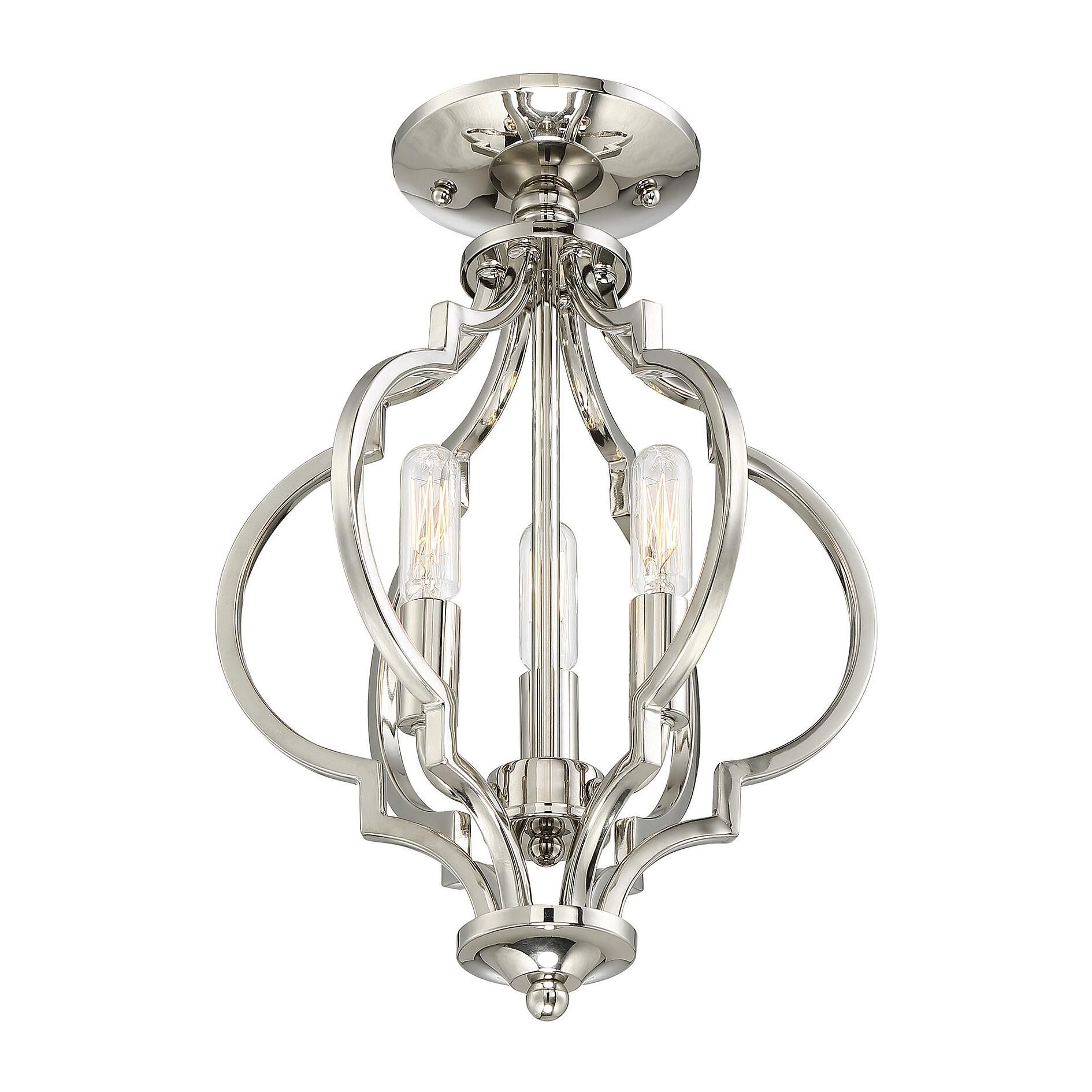 Photos - Chandelier / Lamp Meridian Lighting 11 Inch LED Cage Pendant - M60055PN - Transitional M6005
