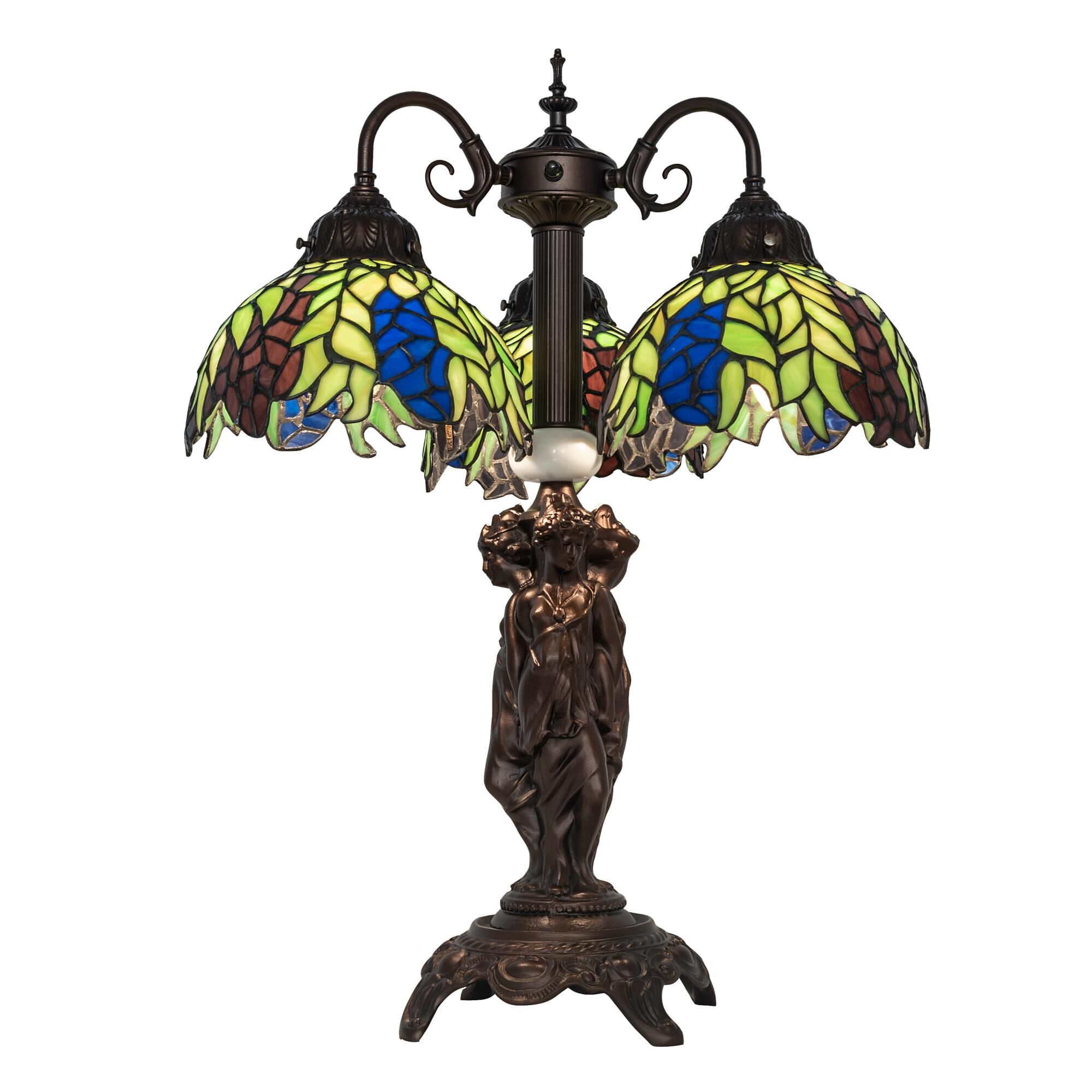 Meyda Lighting Tiffany Honey Locust 23 Inch Table Lamp Tiffany Honey Locust - 245478 - Modern Contemporary
