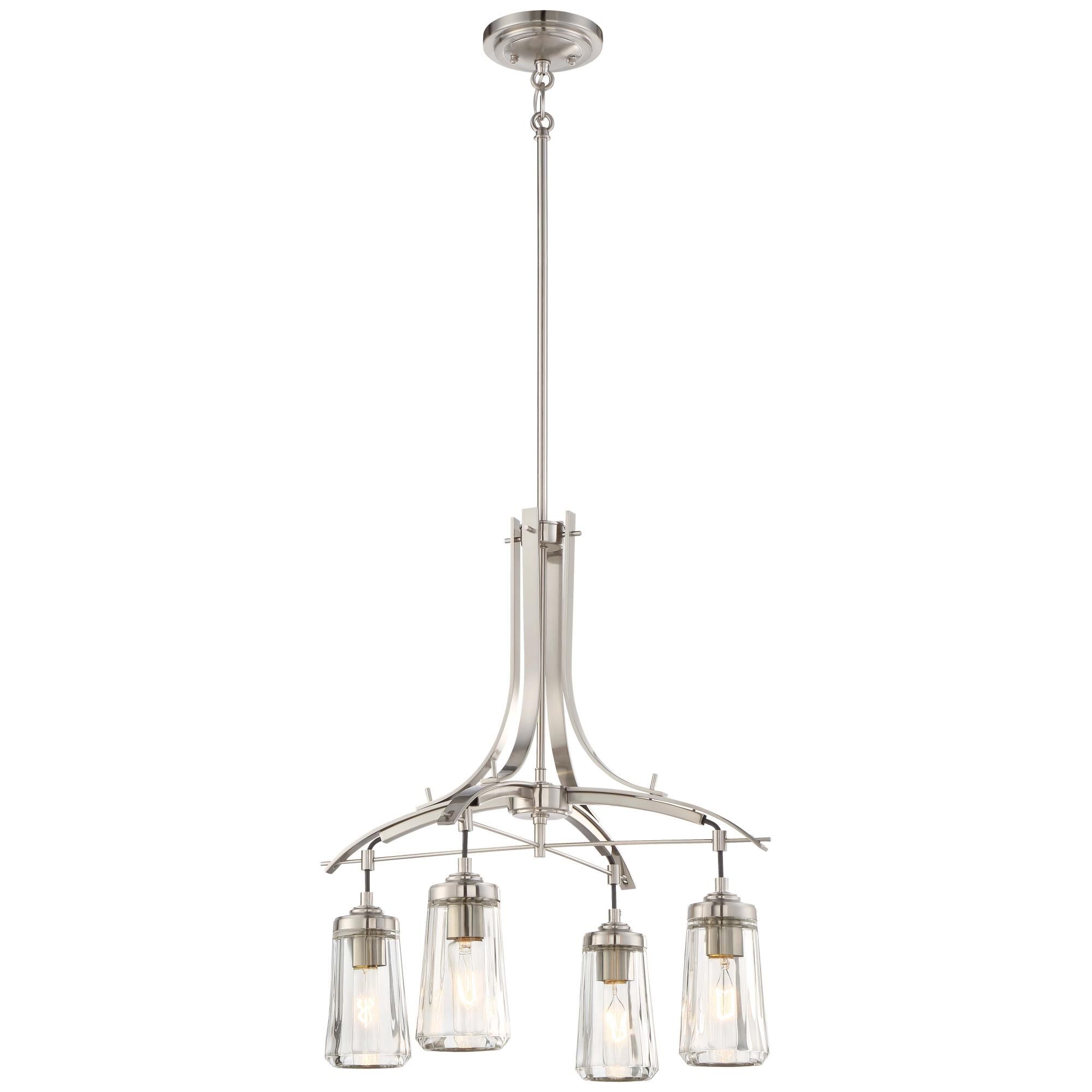 Poleis 21 Inch 4 Light Mini Chandelier by Minka Lavery