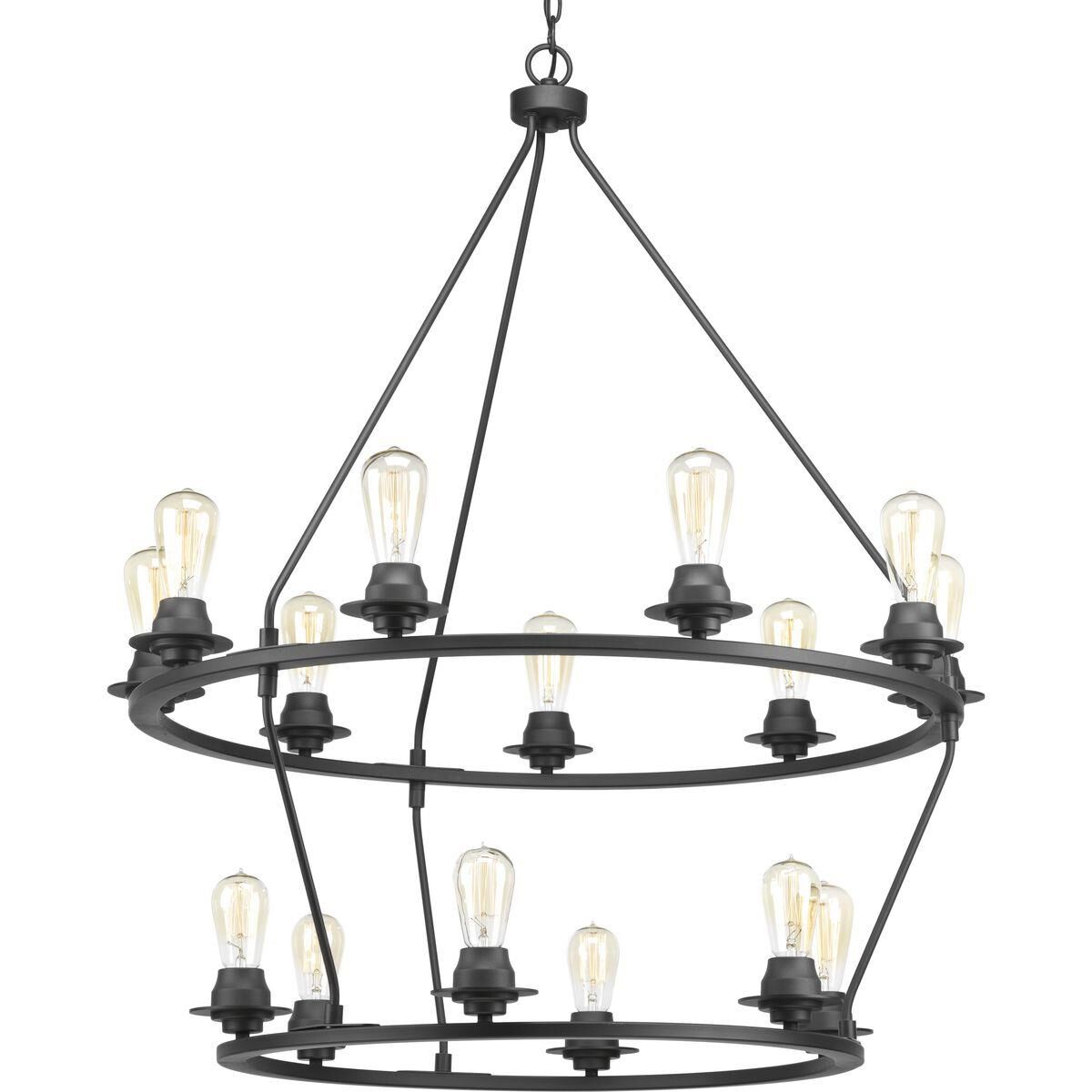 Photos - Chandelier / Lamp Progress Lighting Debut 36 Inch 15 Light Chandelier Debut - P400017-143 - Transitional P400017-143