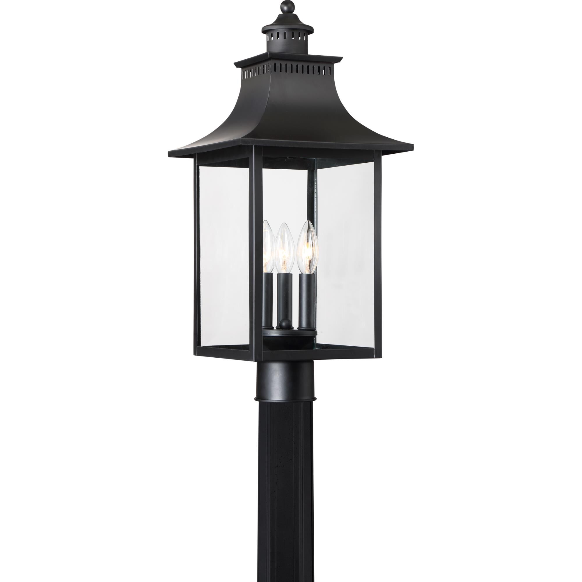 Photos - Floodlight / Garden Lamps Quoizel Chancellor 22 Inch Tall 3 Light Outdoor Post Lamp Chancellor - CCR 