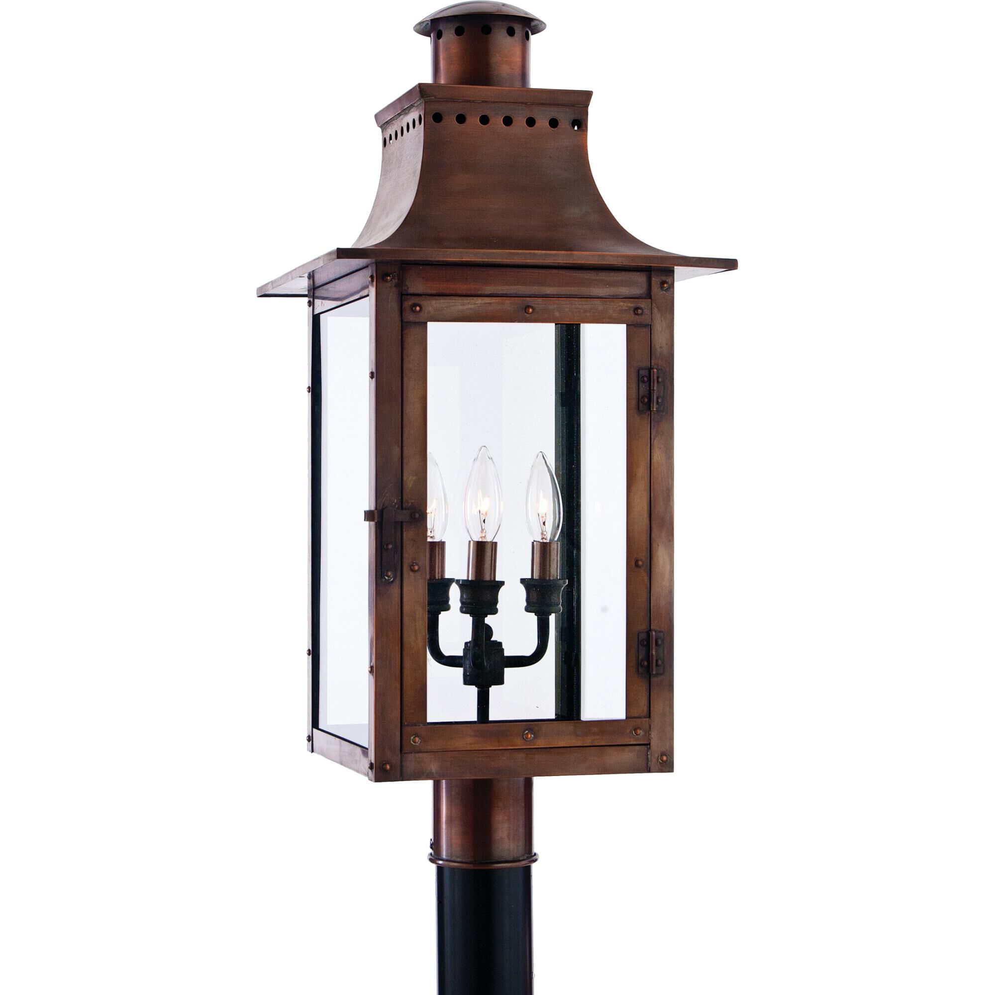 Photos - Floodlight / Garden Lamps Quoizel Chalmers 26 Inch Tall 3 Light Outdoor Post Lamp Chalmers - CM9012A 