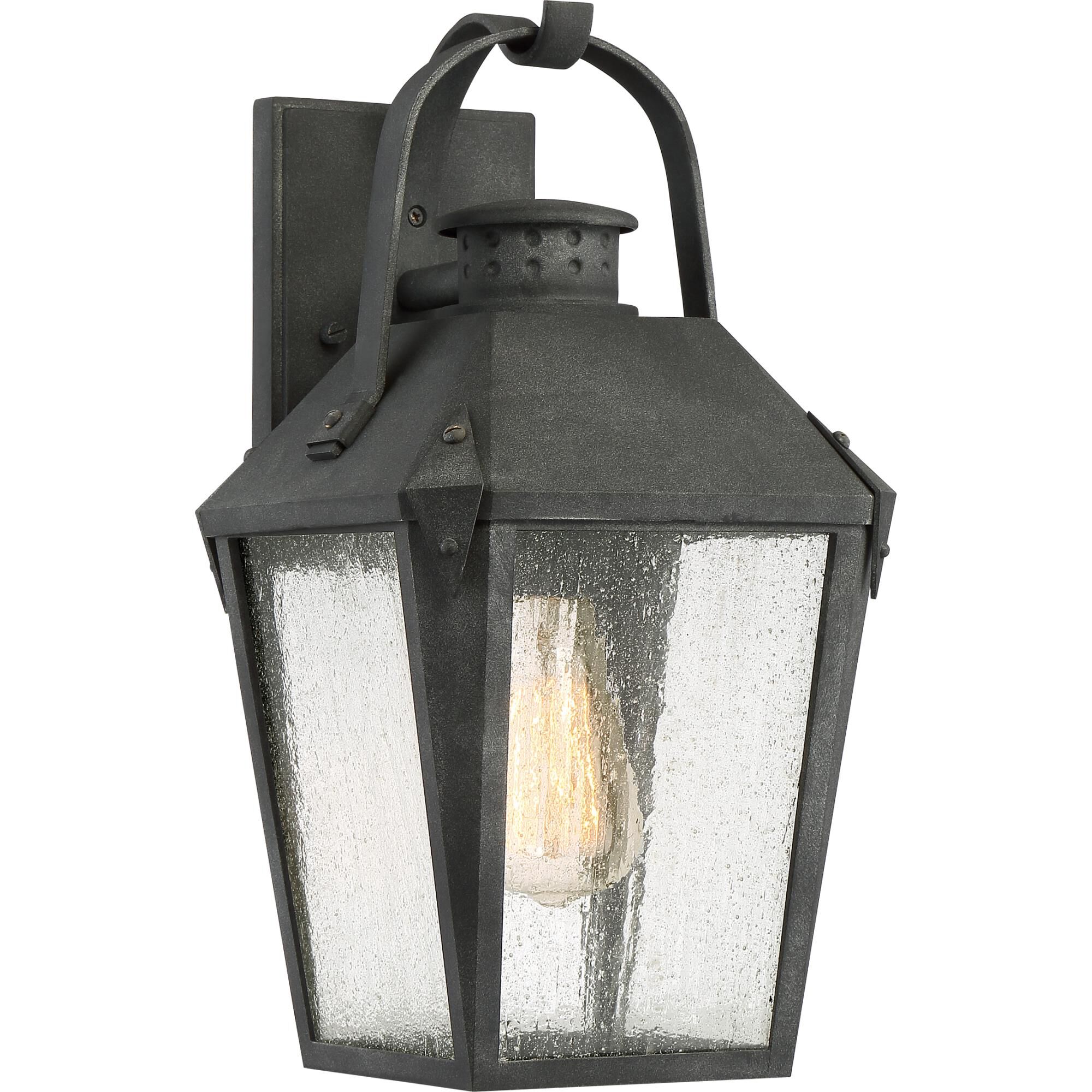 Photos - Chandelier / Lamp Quoizel Carriage 15 Inch Tall Outdoor Wall Light Carriage - CRG8408MB - Ea 