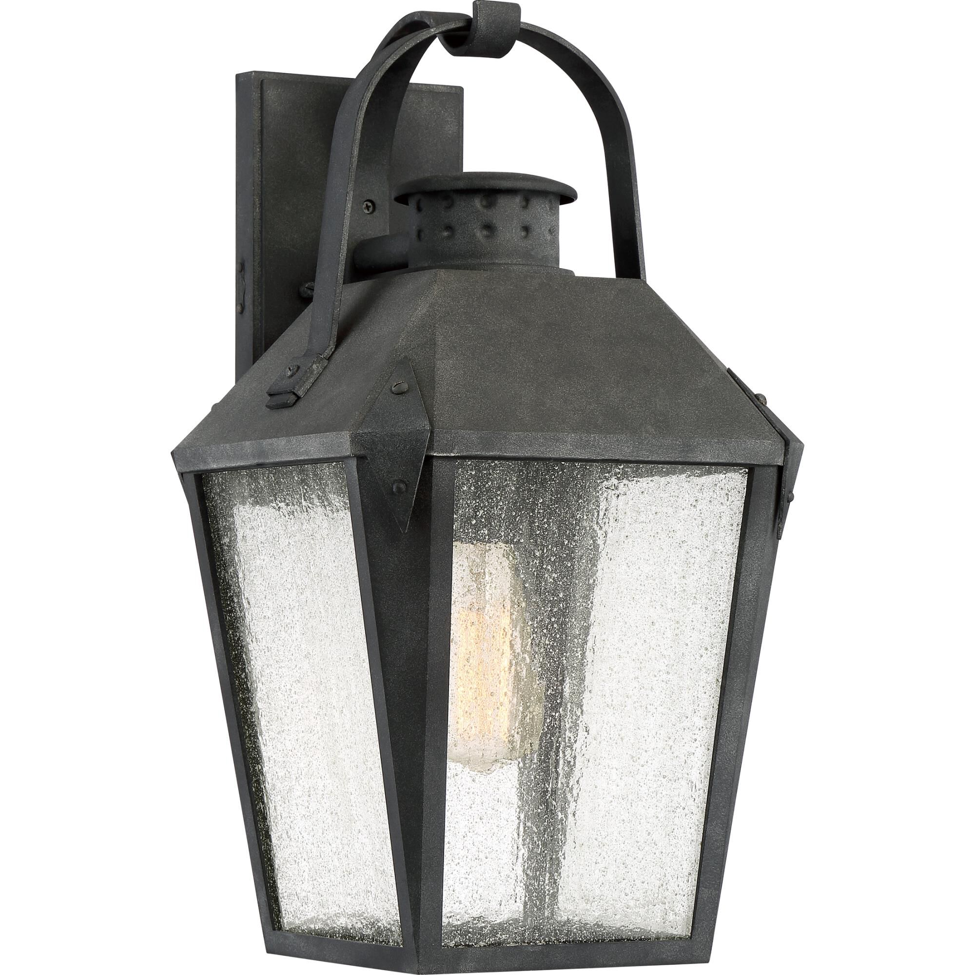 Photos - Chandelier / Lamp Quoizel Carriage 19 Inch Tall Outdoor Wall Light Carriage - CRG8410MB - Ea 
