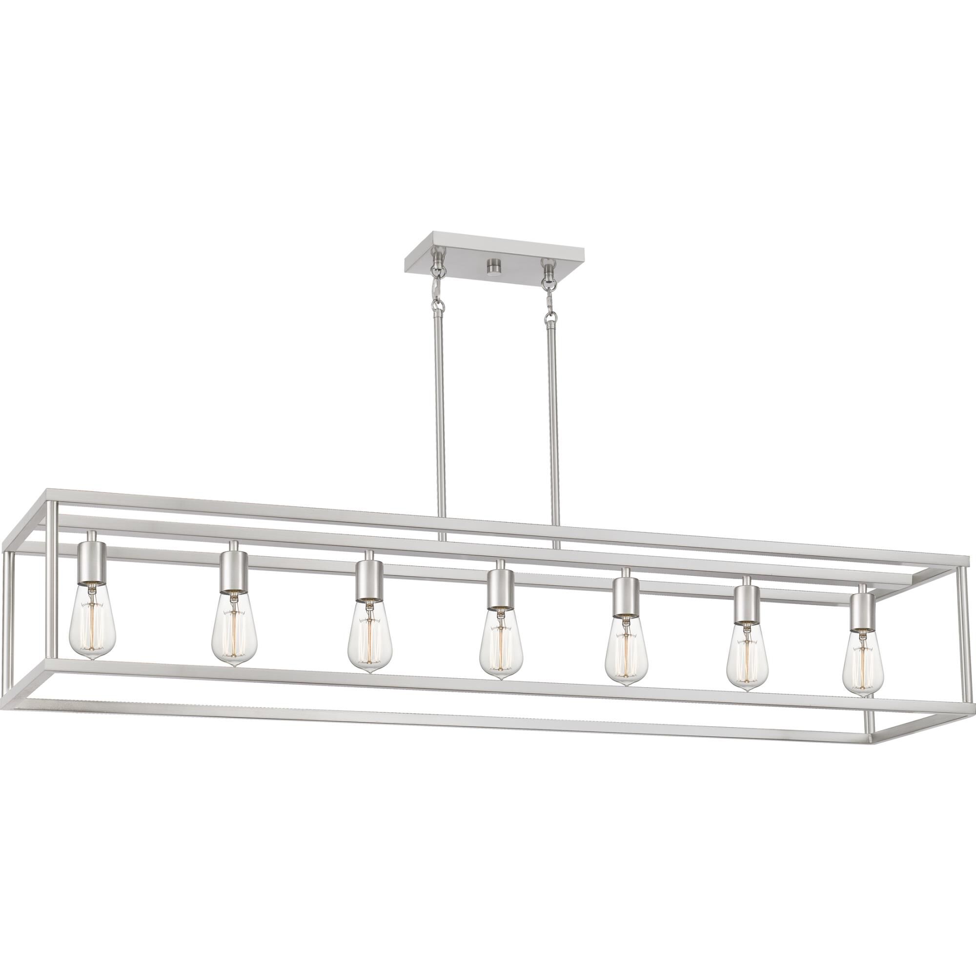 New Harbor 52 Inch 7 Light Linear Suspension Light by Quoizel