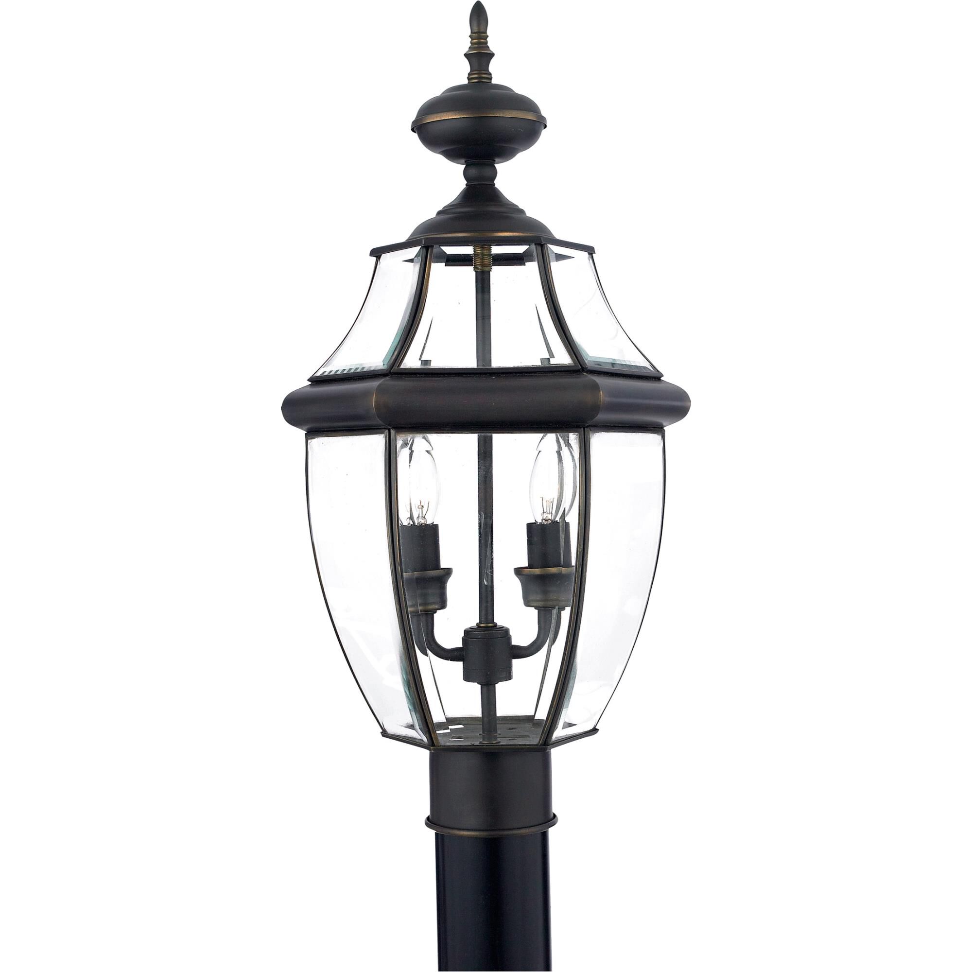 Photos - Floodlight / Garden Lamps Quoizel Newbury 21 Inch Tall 2 Light Outdoor Post Lamp Newbury - NY9042Z  