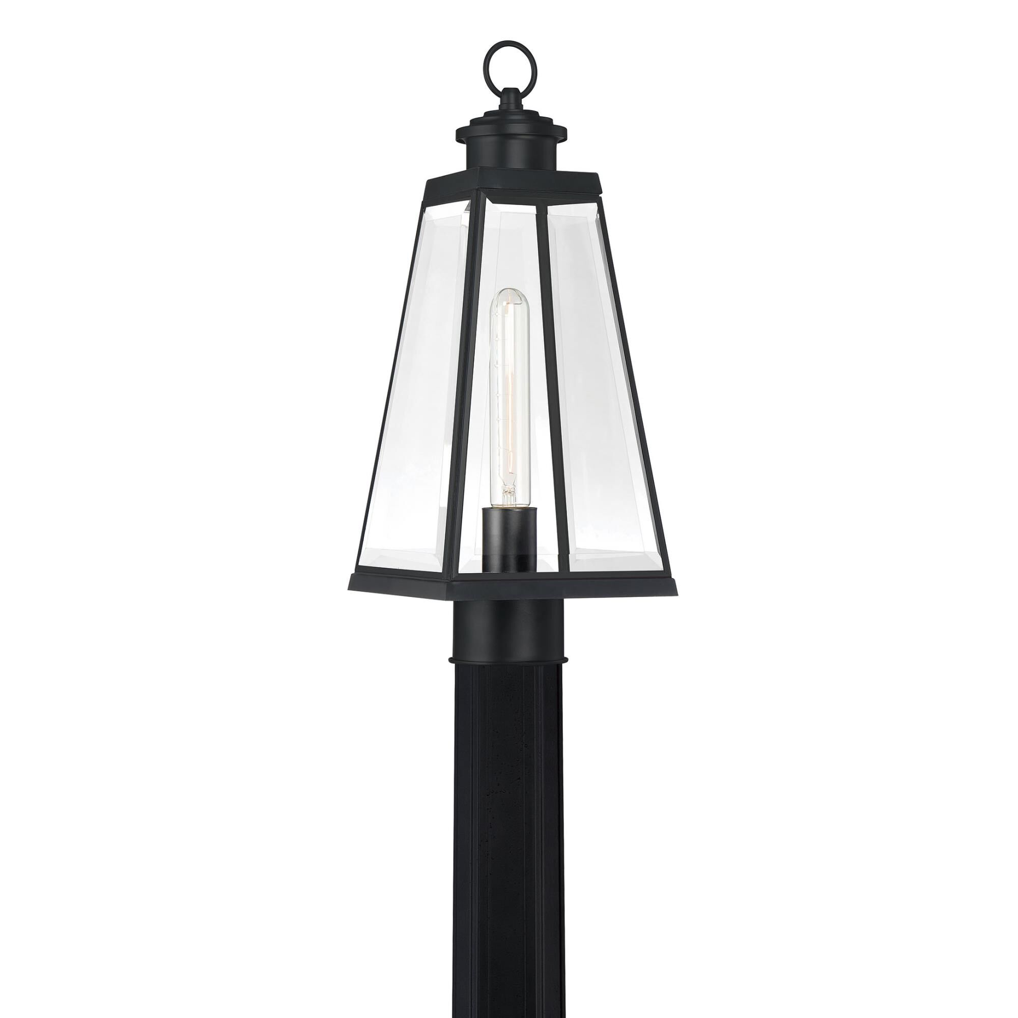 Photos - Floodlight / Garden Lamps Quoizel Paxton 17 Inch Tall Outdoor Post Lamp Paxton - PAX9007MBK - Transi 
