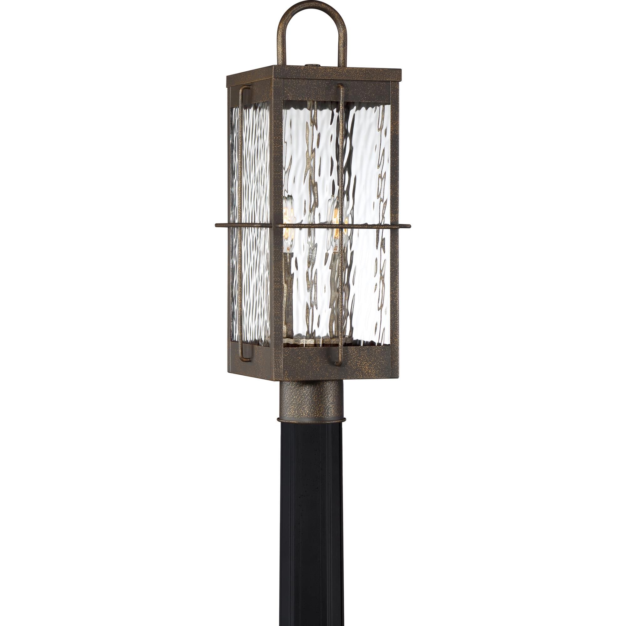 Photos - Floodlight / Garden Lamps Quoizel Ward 20 Inch Tall 2 Light Outdoor Post Lamp Ward - WAR9008GZ - Tra 