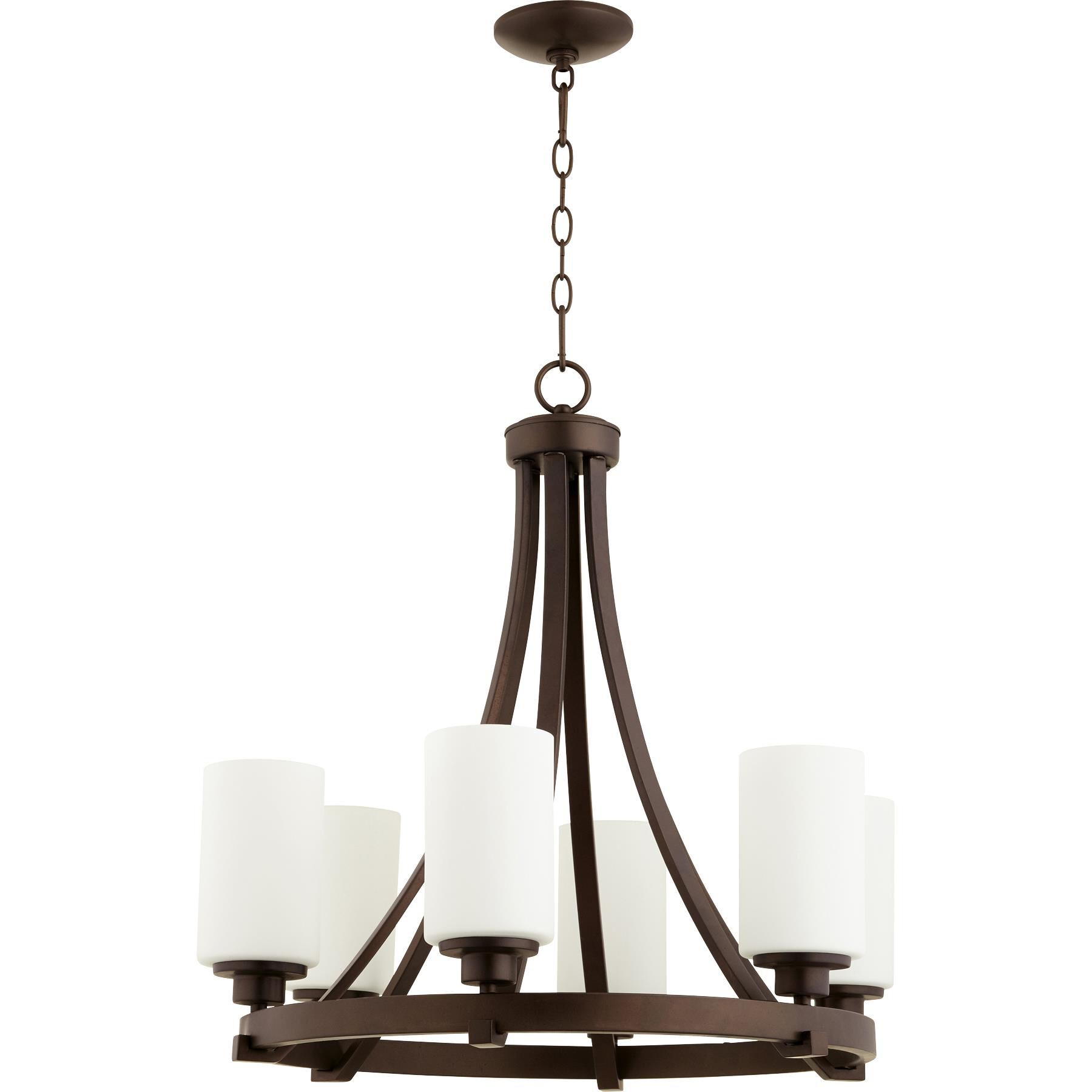 Lancaster 24 Inch 6 Light Chandelier by Quorum International