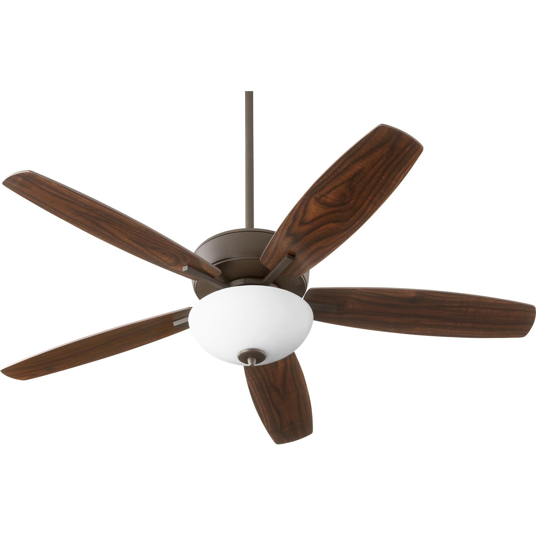 Quorum 70525-86 Breeze 52 inch Oiled Bronze with Dark Oak/Walnut Blades Indoor Ceiling Fan