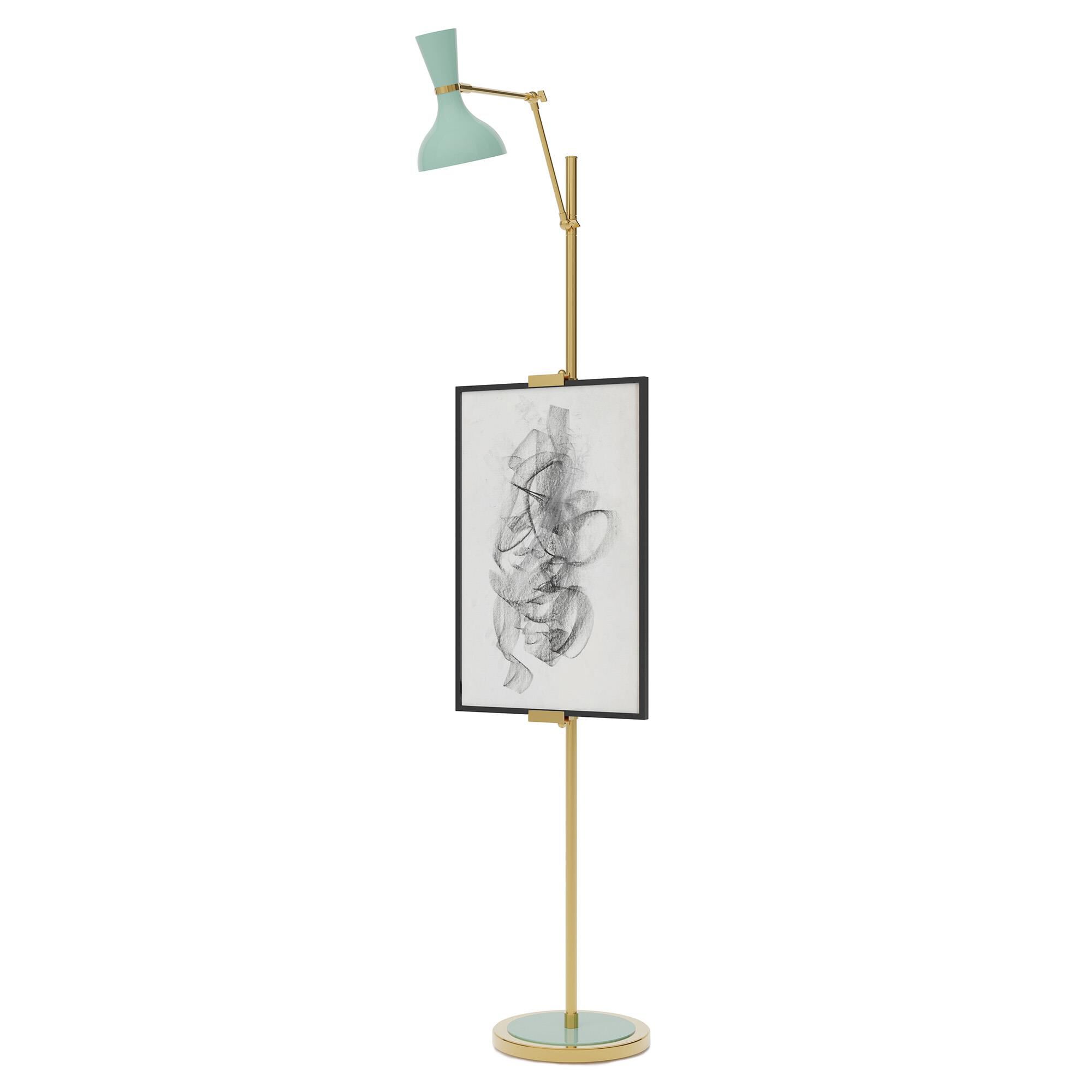 Robert Abbey Clare 76 Inch Reading Lamp Clare - MN16MN - Modern Contemporary