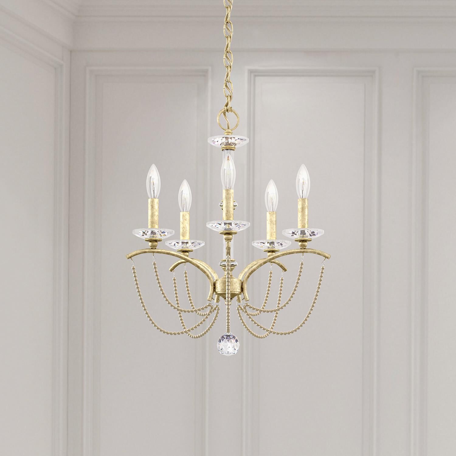 Schonbek Priscilla 18 Inch Mini Chandelier Priscilla - BC7105N-44PBZ - Transitional