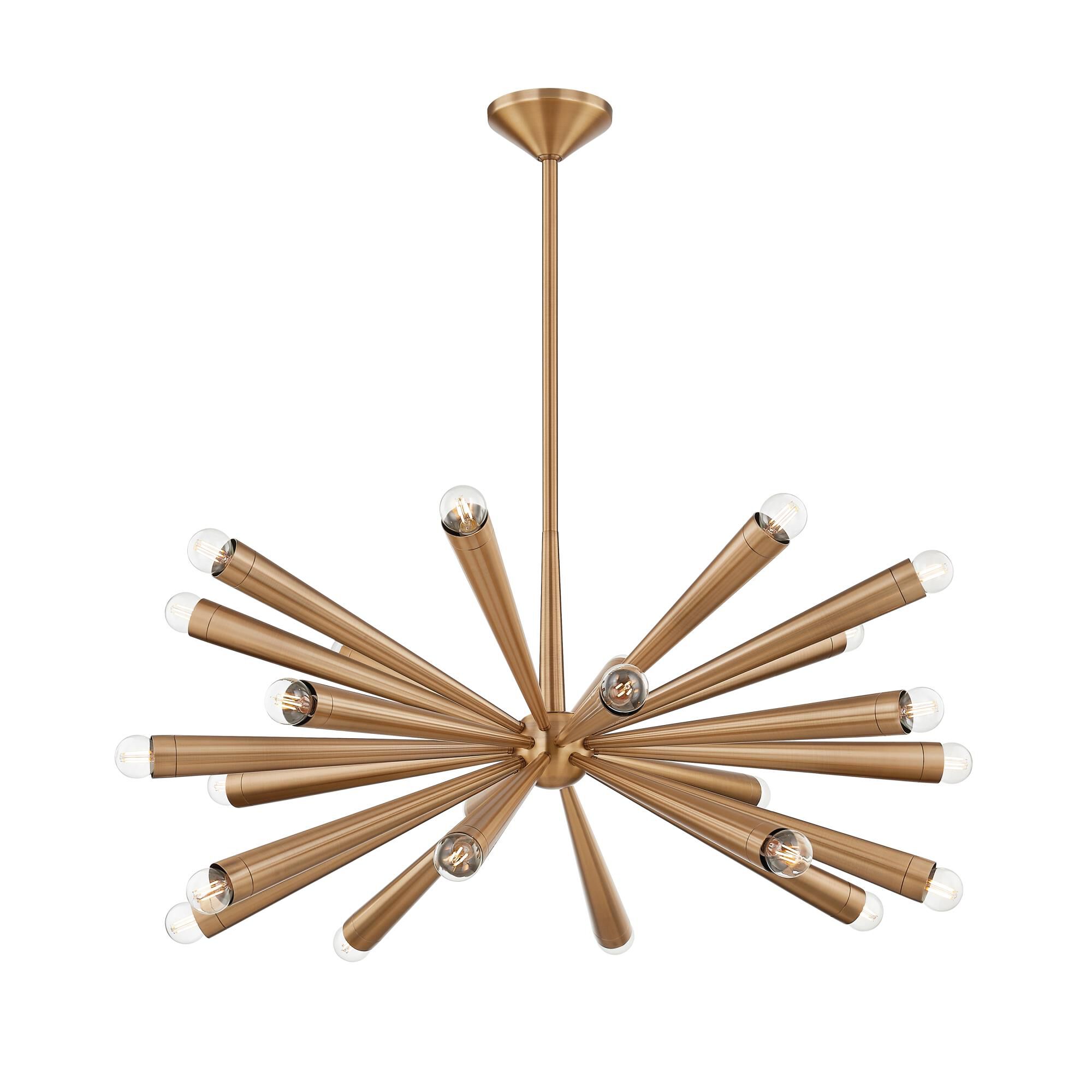 Troy Lighting Keanu 40.25 Inch Chandelier Keanu - F1040-PBR - Mid-Century Modern
