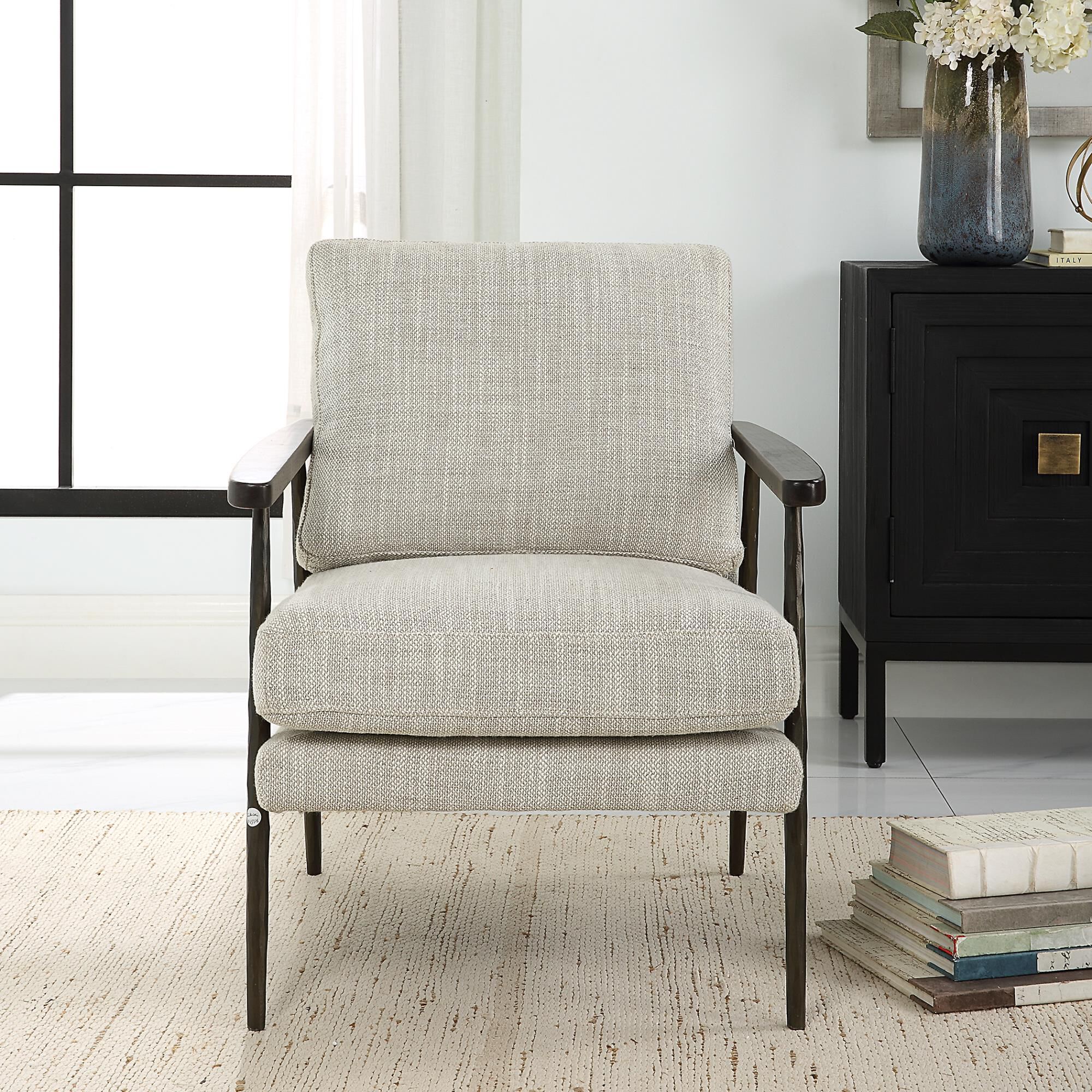 Uttermost Sebastian 33 Inch Accent Chair Sebastian - 23828 - Modern Contemporary
