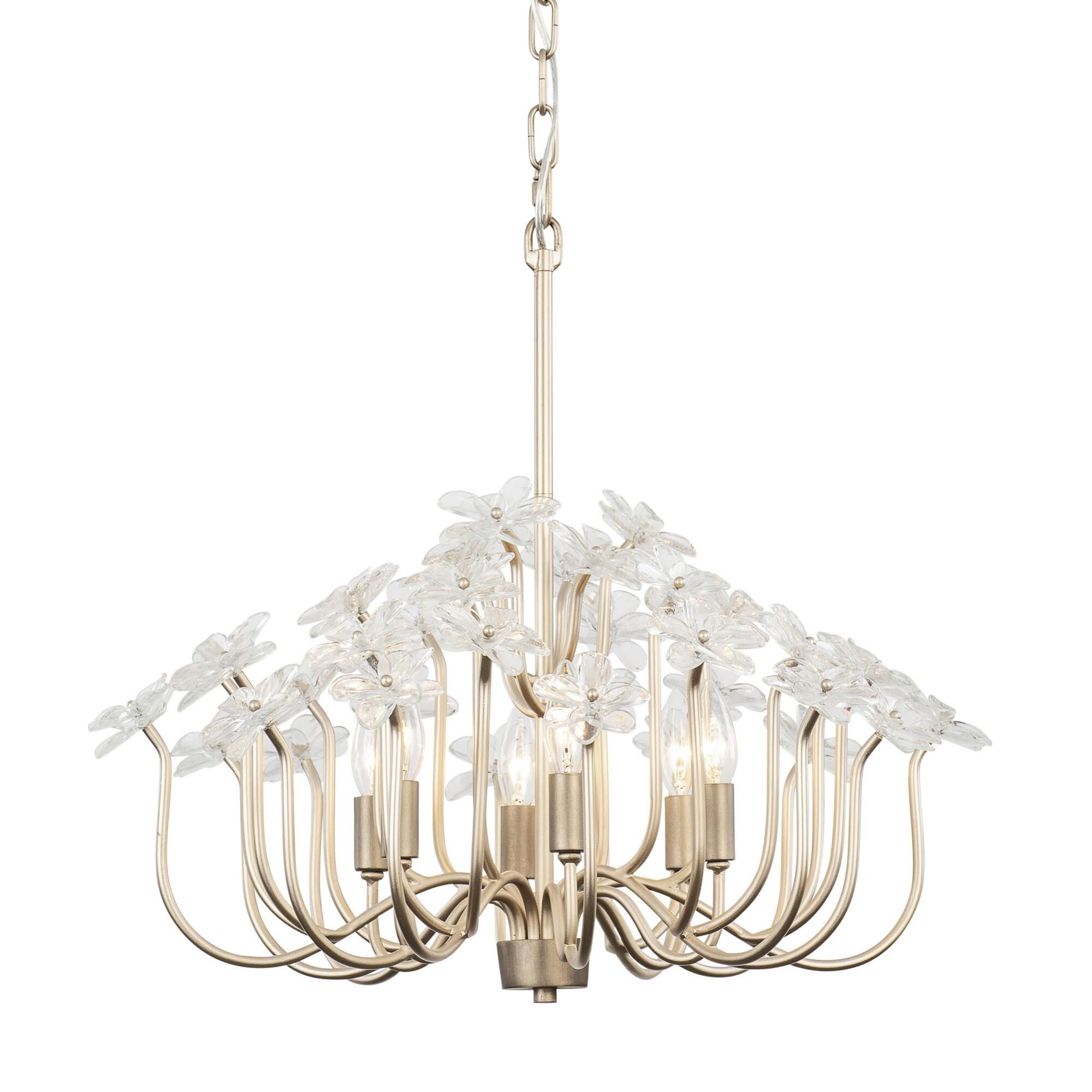 Varaluz Ron Henderson Wildflower Chandelier Wildflower - 378C06GDAR - Art Deco