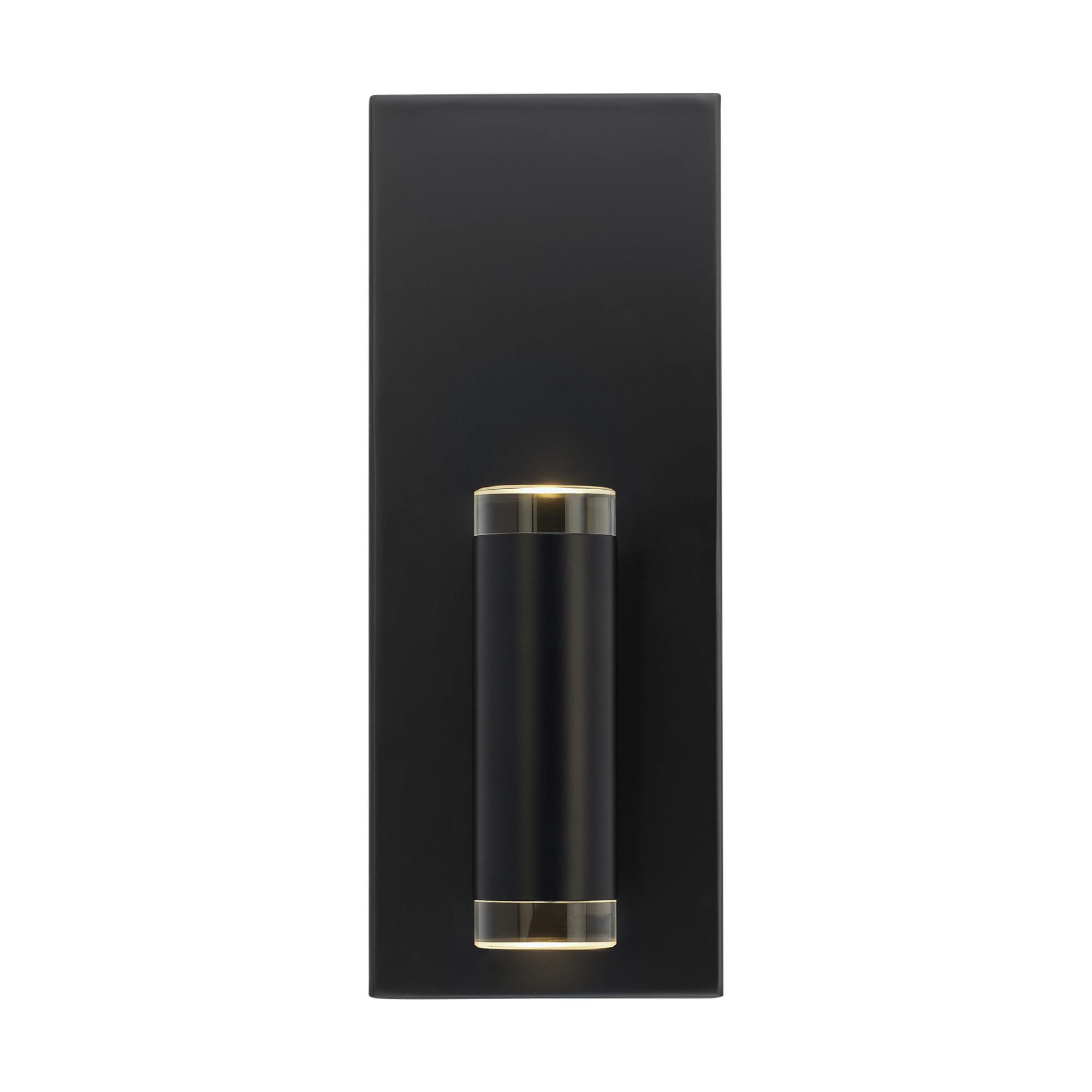 Visual Comfort Modern Collection 700BCDBS1B-LED930 Sean Lavin Dobson II LED 5 inch Matte Black Wall/Bath Light Wall Light in LED 90 CRI 3000K, Integra