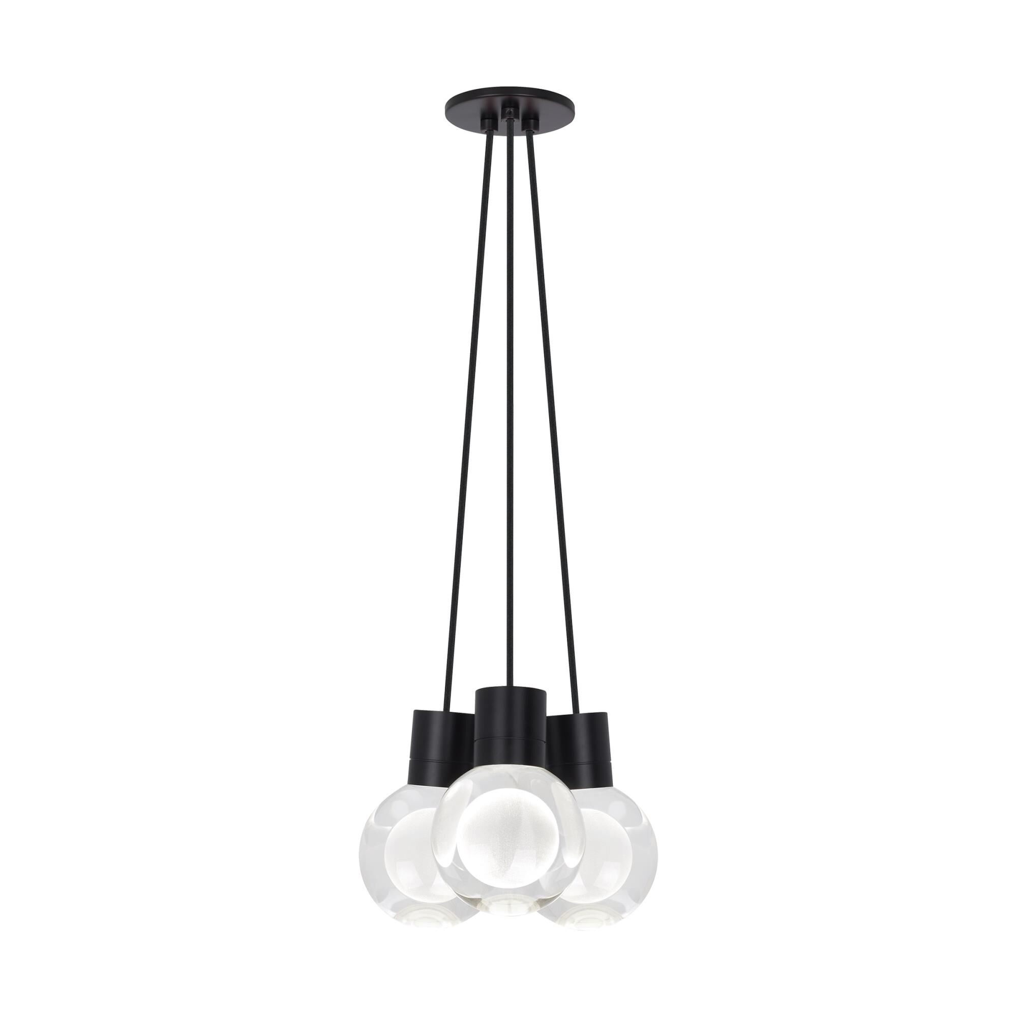 Visual Comfort Modern Collection Sean Lavin Mina 9 Inch Multi Light Pendant Mina - 700TDMINAP3CNB-LED930 - Mid-Century Modern