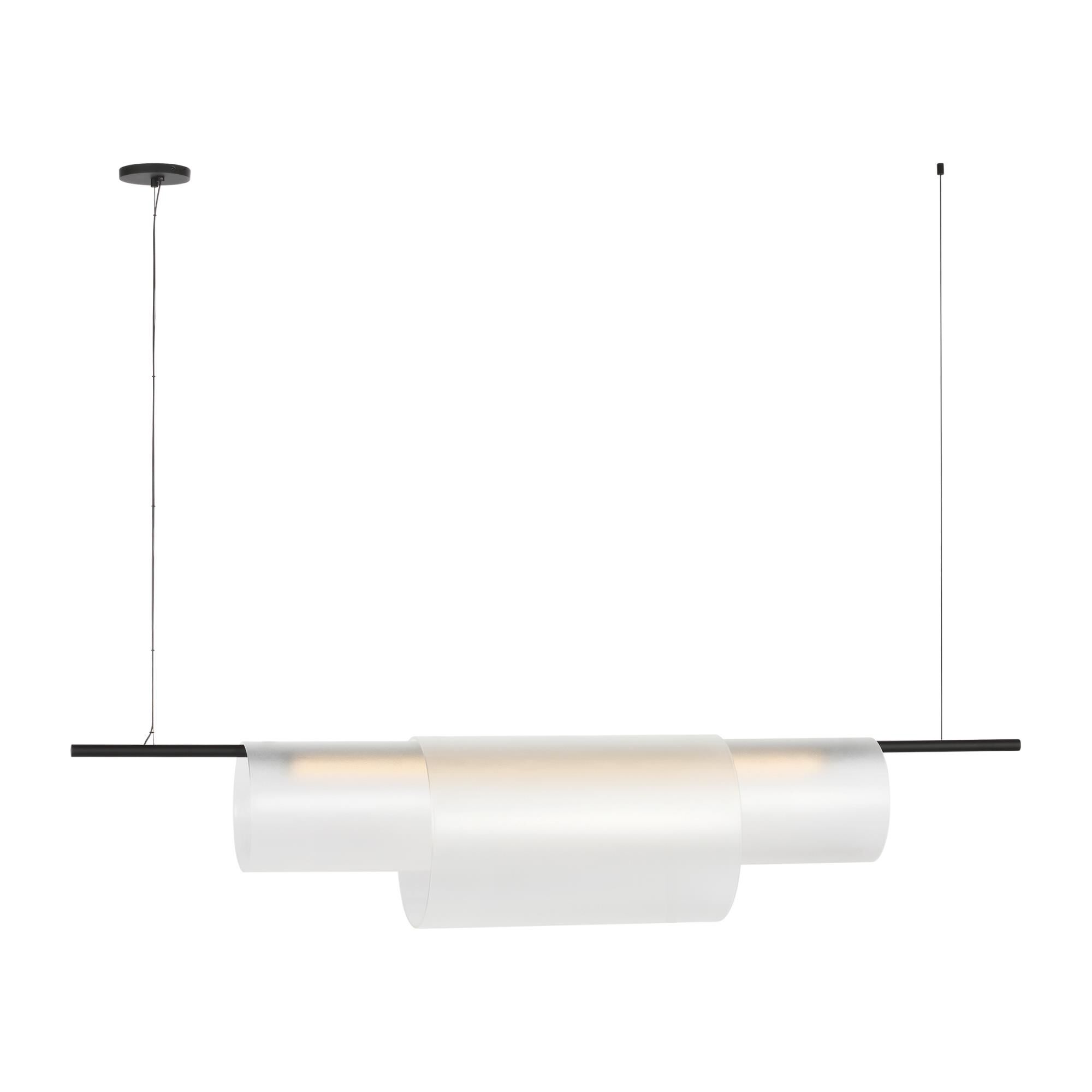 Visual Comfort Modern Collection Peter Bristol Trace 60 Inch Linear Suspension Light Trace - PBLS80627BEG - Modern Contemporary