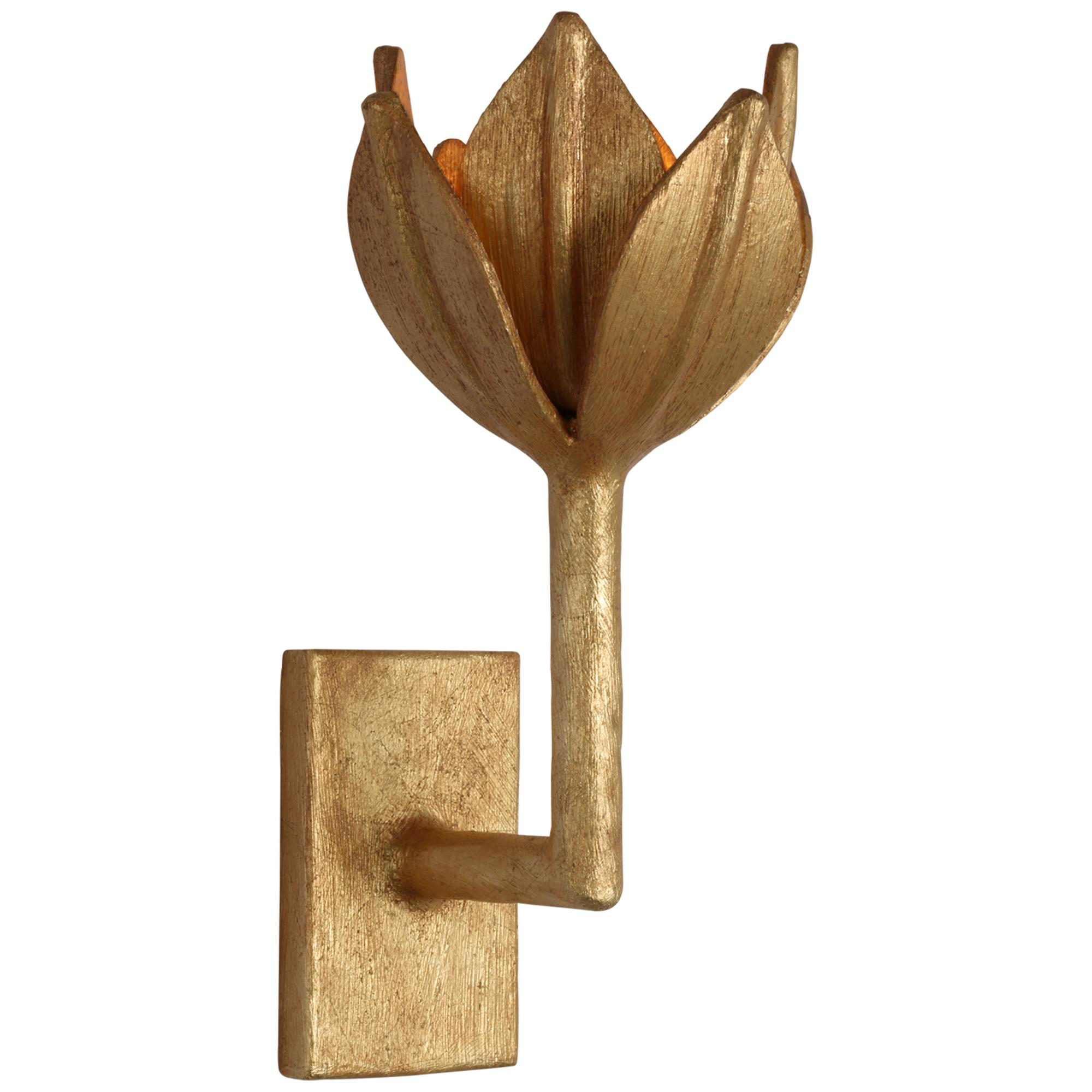 Lighting New York R-JN2001AGL Visual Comfort Julie Neill Alberto LED 6 inch Antique Gold Leaf Sconce Wall Light, Small JN2001AGL - Open Box