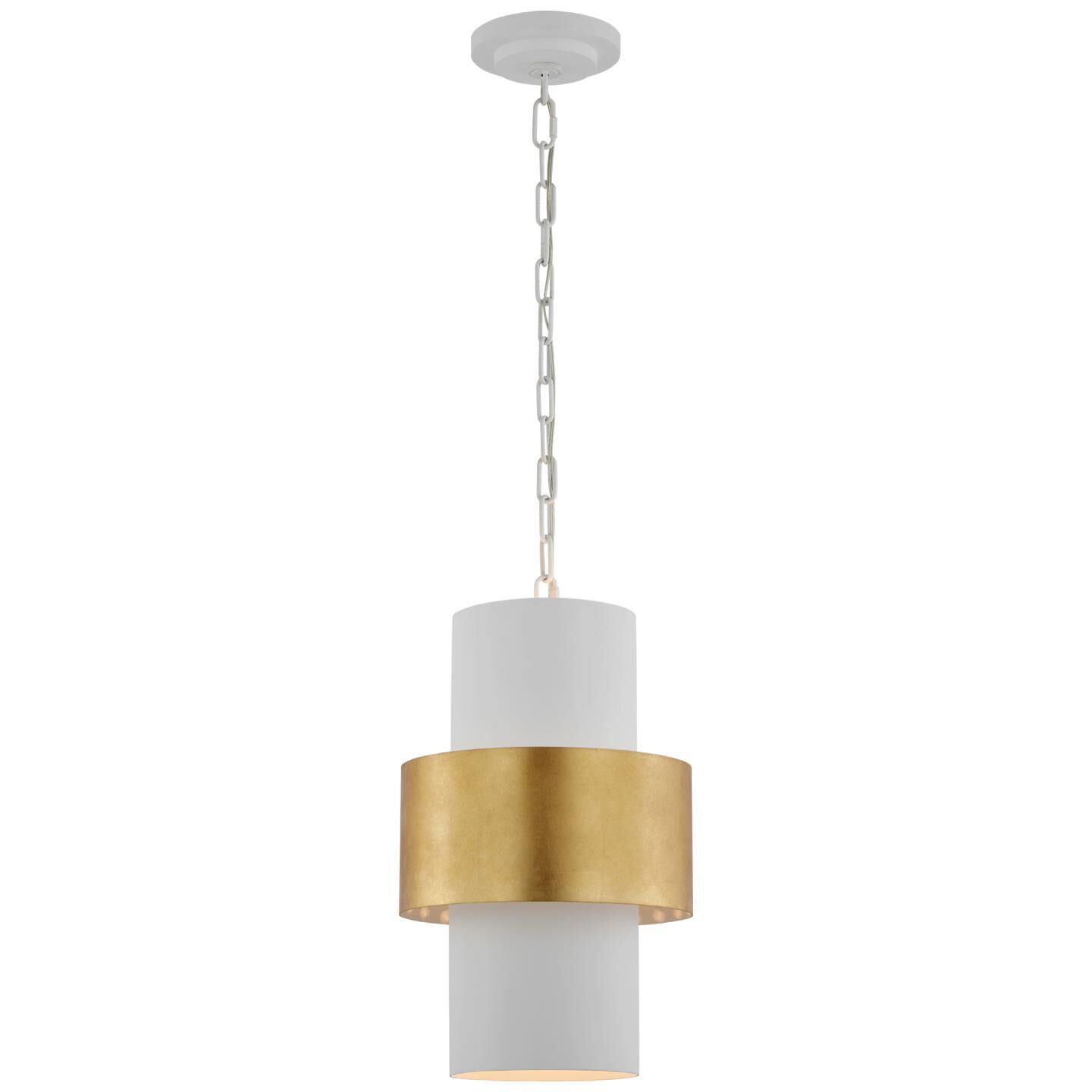 Visual Comfort Signature Collection Julie Neill Chalmette 11 Inch LED Mini Pendant Chalmette - JN 5330PW/G - Art Deco