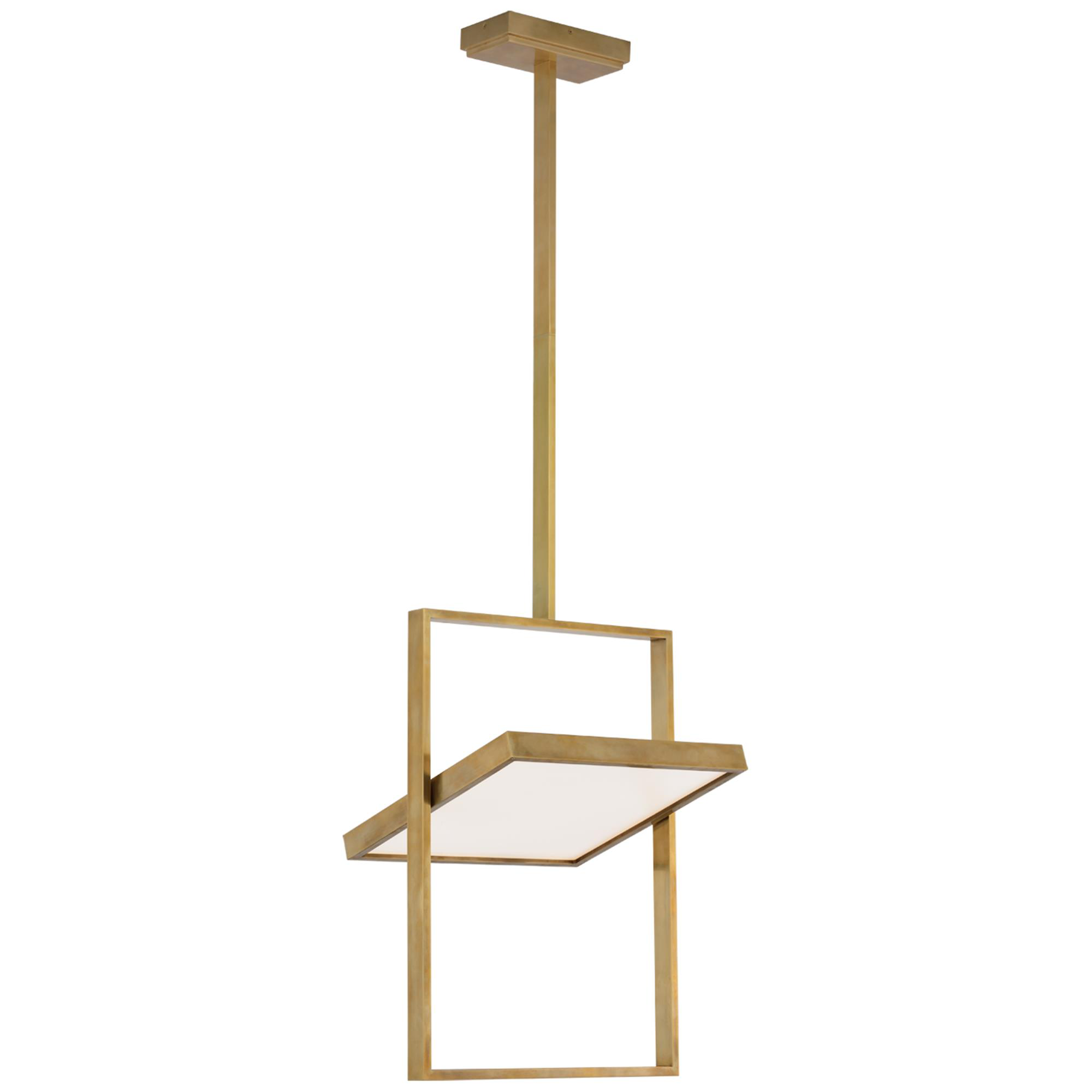 Visual Comfort Signature Collection LR5850HAB Lauren Rottet Entoure LED 17.25 inch Hand-Rubbed Antique Brass Rotating Pendant Ceiling Light