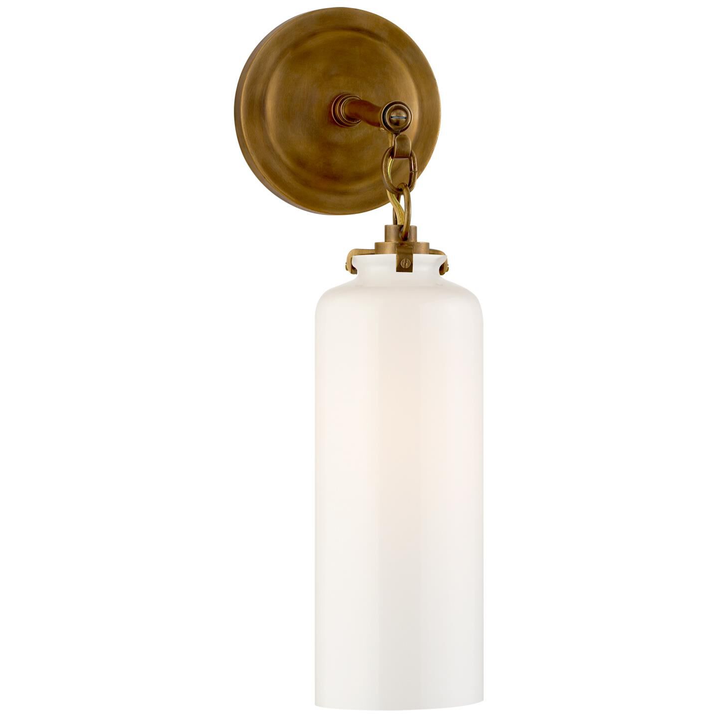 Visual Comfort Signature Collection Thomas O'Brien Katie 16 Inch Wall Sconce Katie - TOB 2225HAB/G3-WG - Transitional