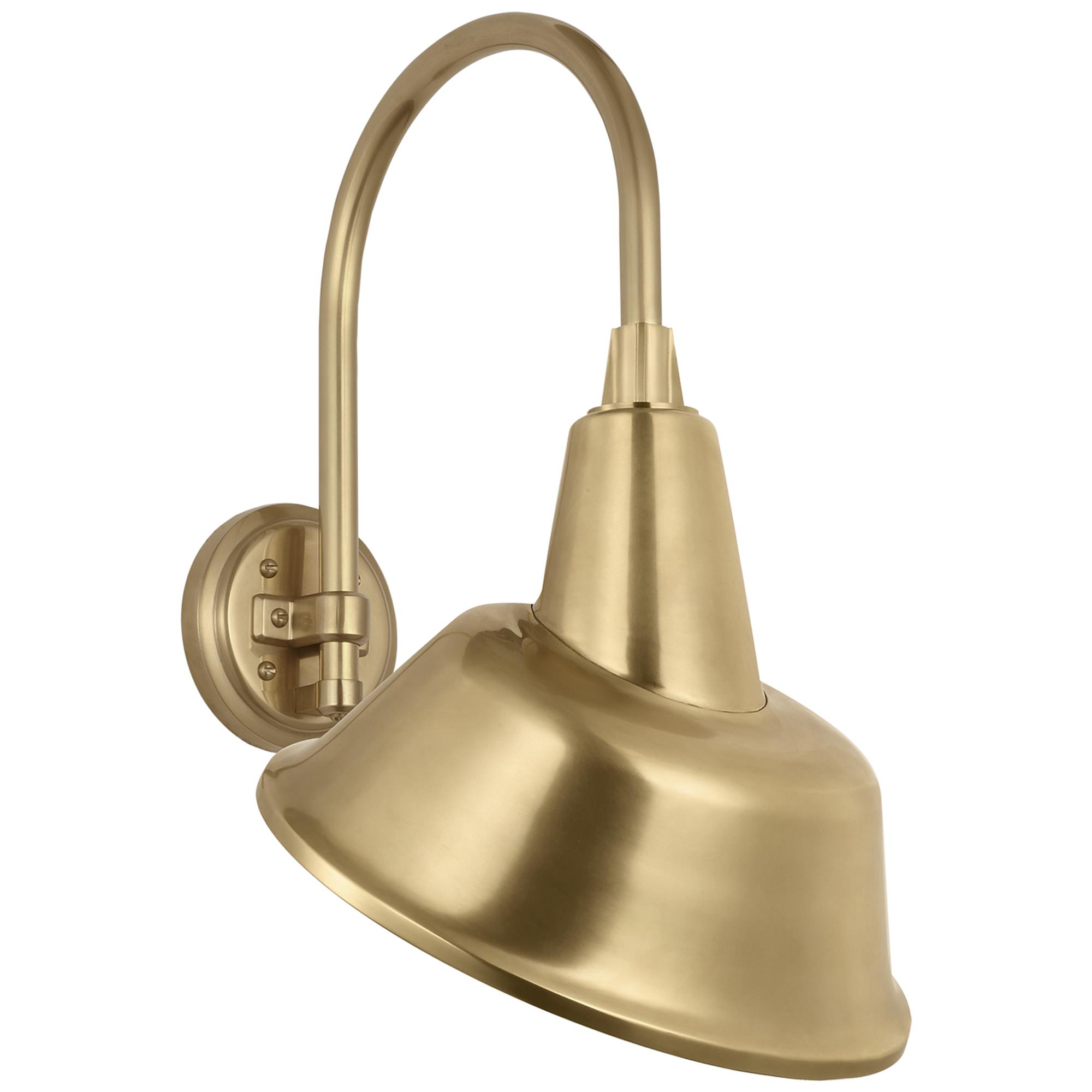 Visual Comfort Signature Collection Thomas O'Brien Academy Barn Light 21 Inch Outdoor Wall Light Academy Barn Light - TOB 2814HAB/S3-HAB - Modern Contemporary