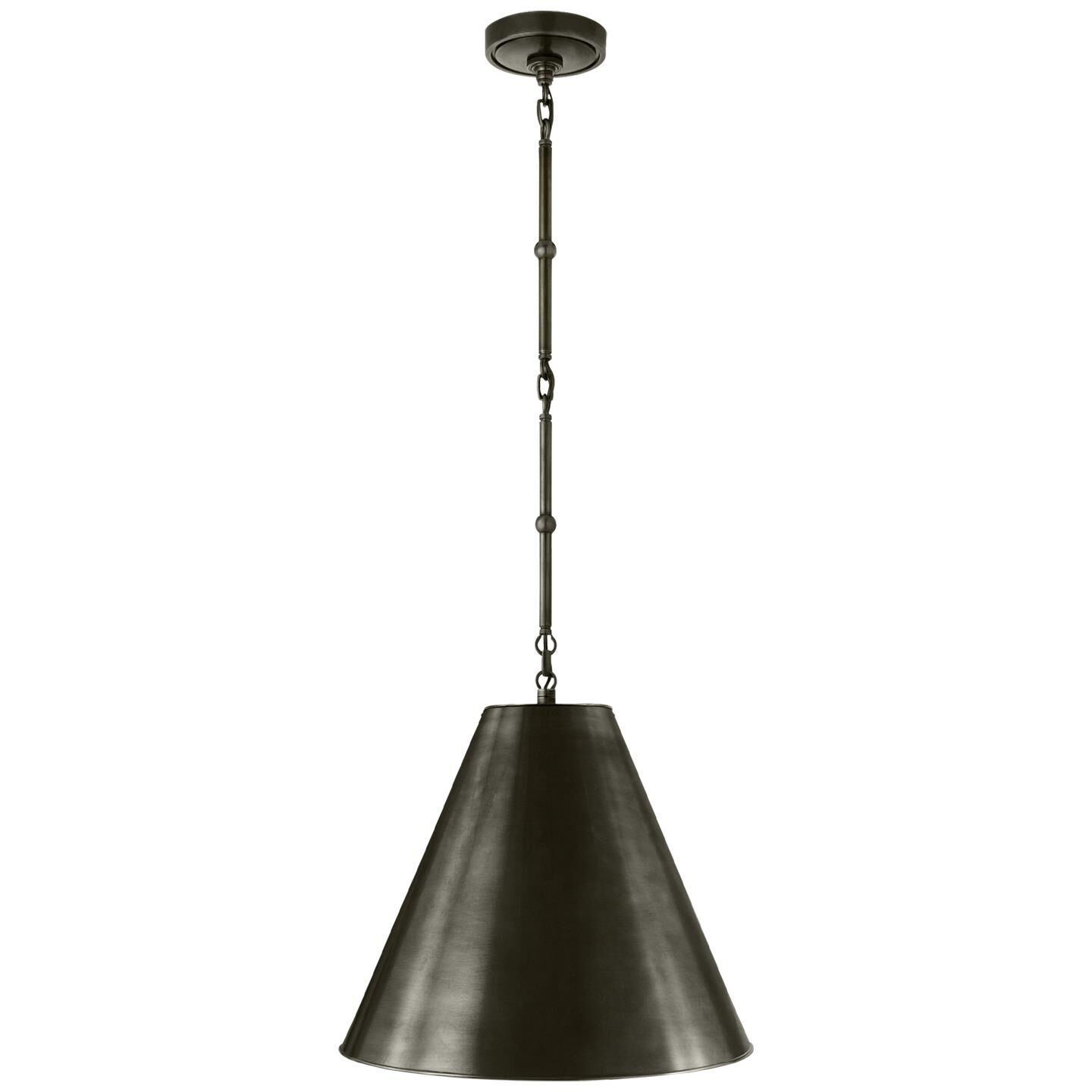 Visual Comfort Signature Collection Thomas O'Brien Goodman 15 Inch Large Pendant Goodman - TOB 5090BZ-BZ - Transitional