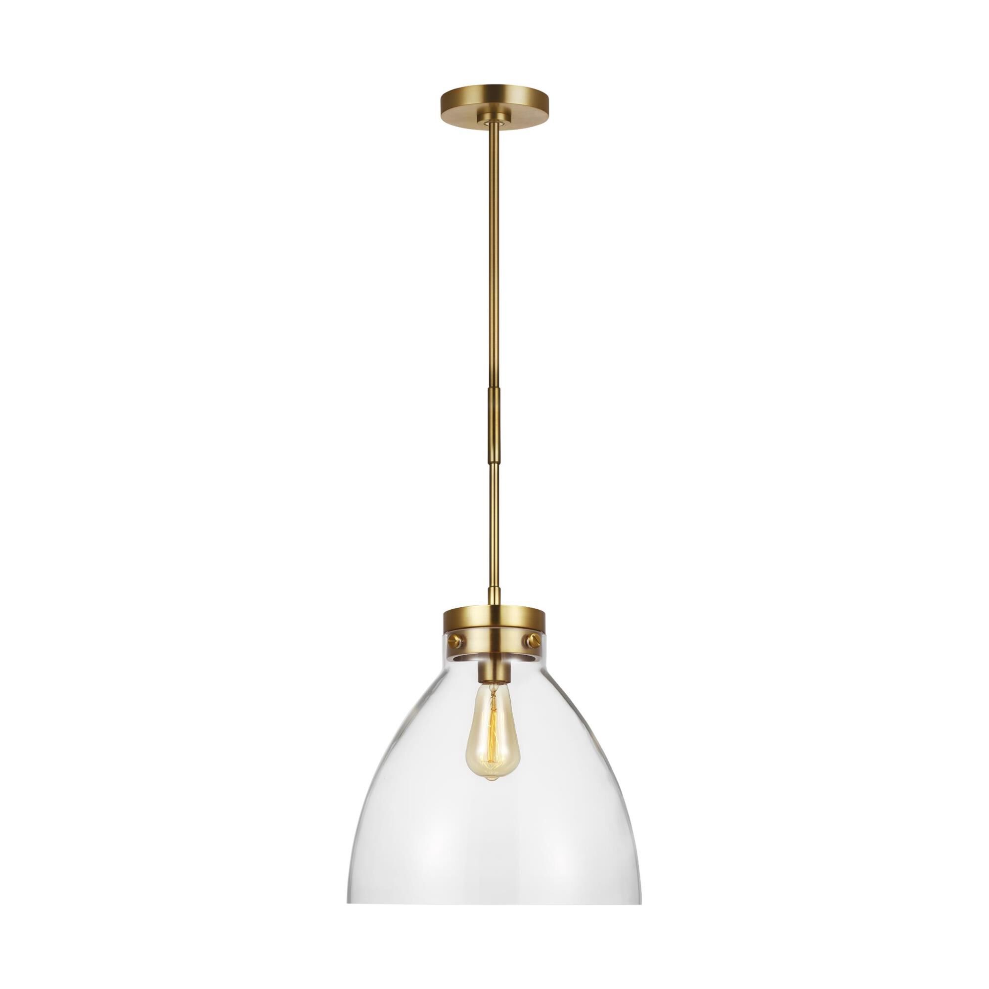 Visual Comfort Studio Collection Chapman & Myers Garrett 13 Inch Large Pendant Garrett - CP1121BBS - Modern Contemporary