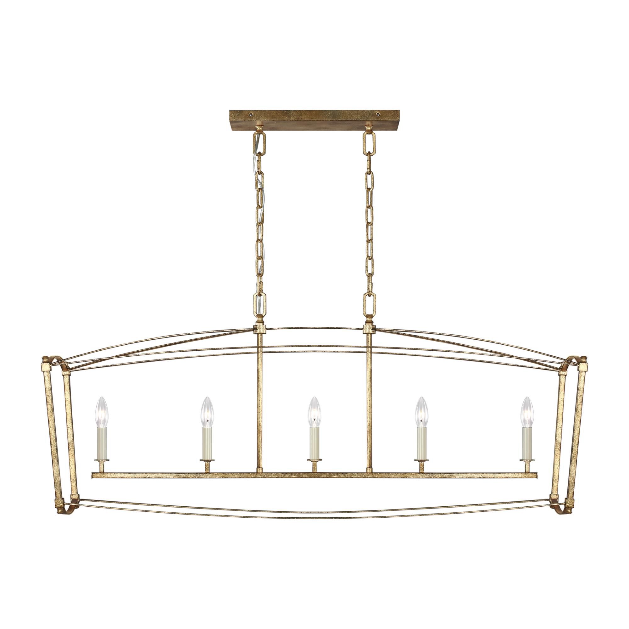 Sean Lavin Thayer 49 Inch 5 Light Linear Suspension Light by Visual Comfort Studio Collection