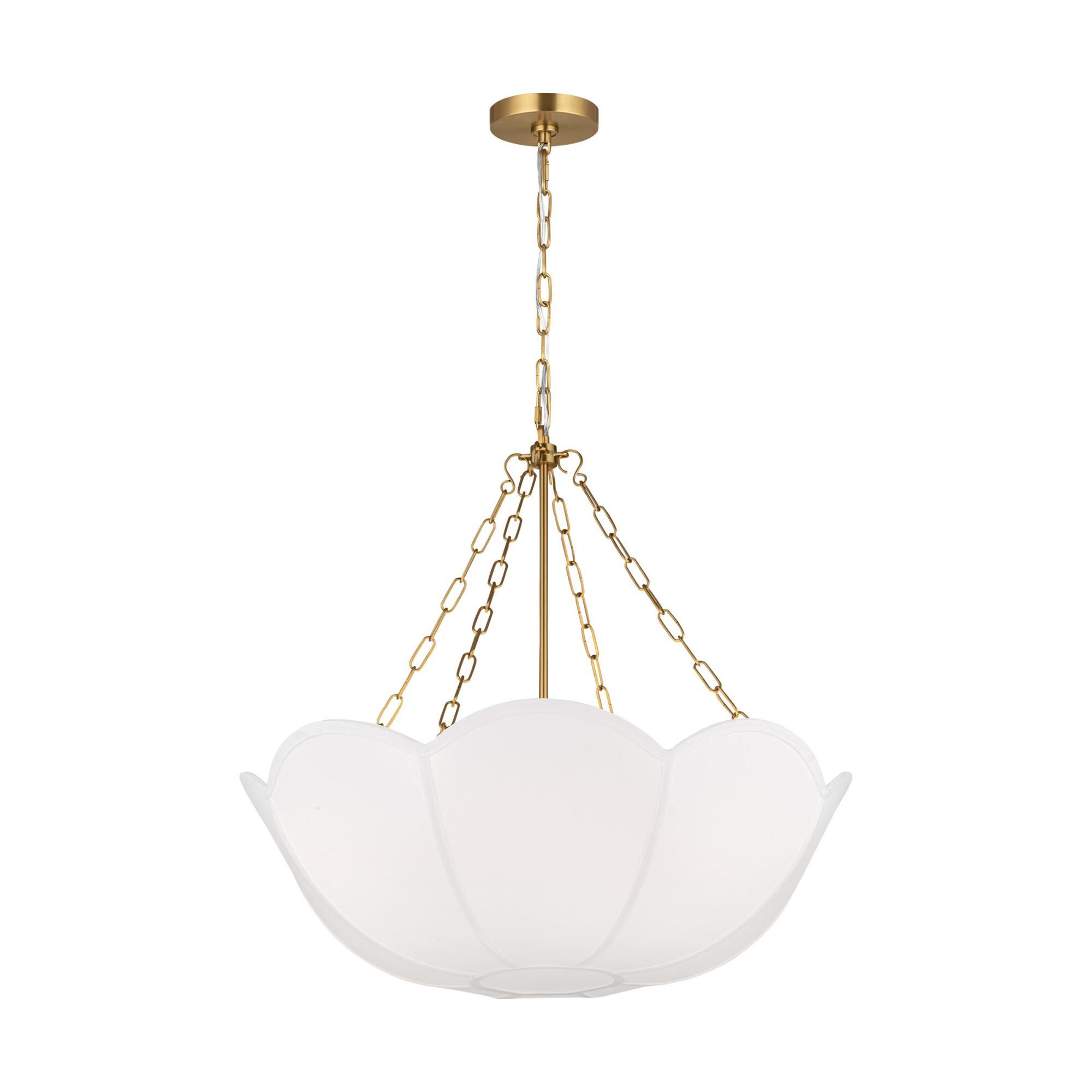 Visual Comfort Studio Collection AC1163BBS AH by Alexa Hampton Stassi 3 Light 24 inch Burnished Brass Chandelier Ceiling Light