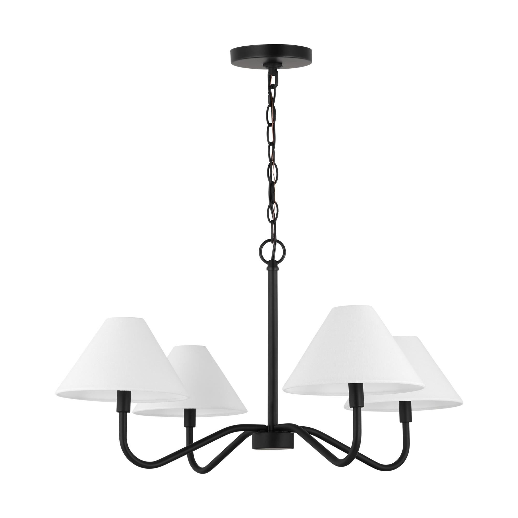 Visual Comfort Studio Collection Drew & Jonathan Scott Eldon 30 Inch Chandelier Eldon - DJC1194MBK - Transitional