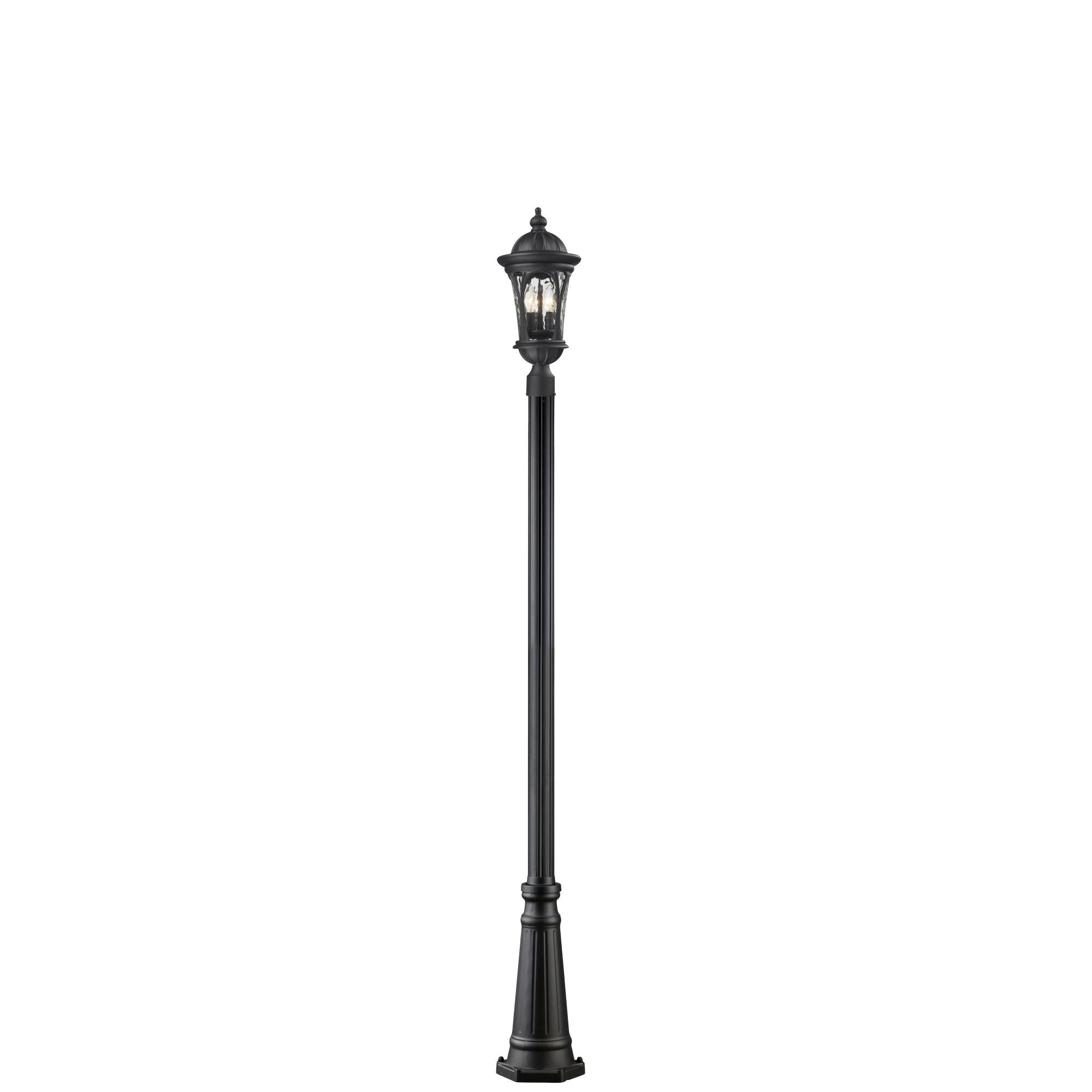 Photos - Floodlight / Garden Lamps Z-Lite Doma 113 Inch Tall 3 Light Outdoor Post Lamp Doma - 543PHM-519P-BK