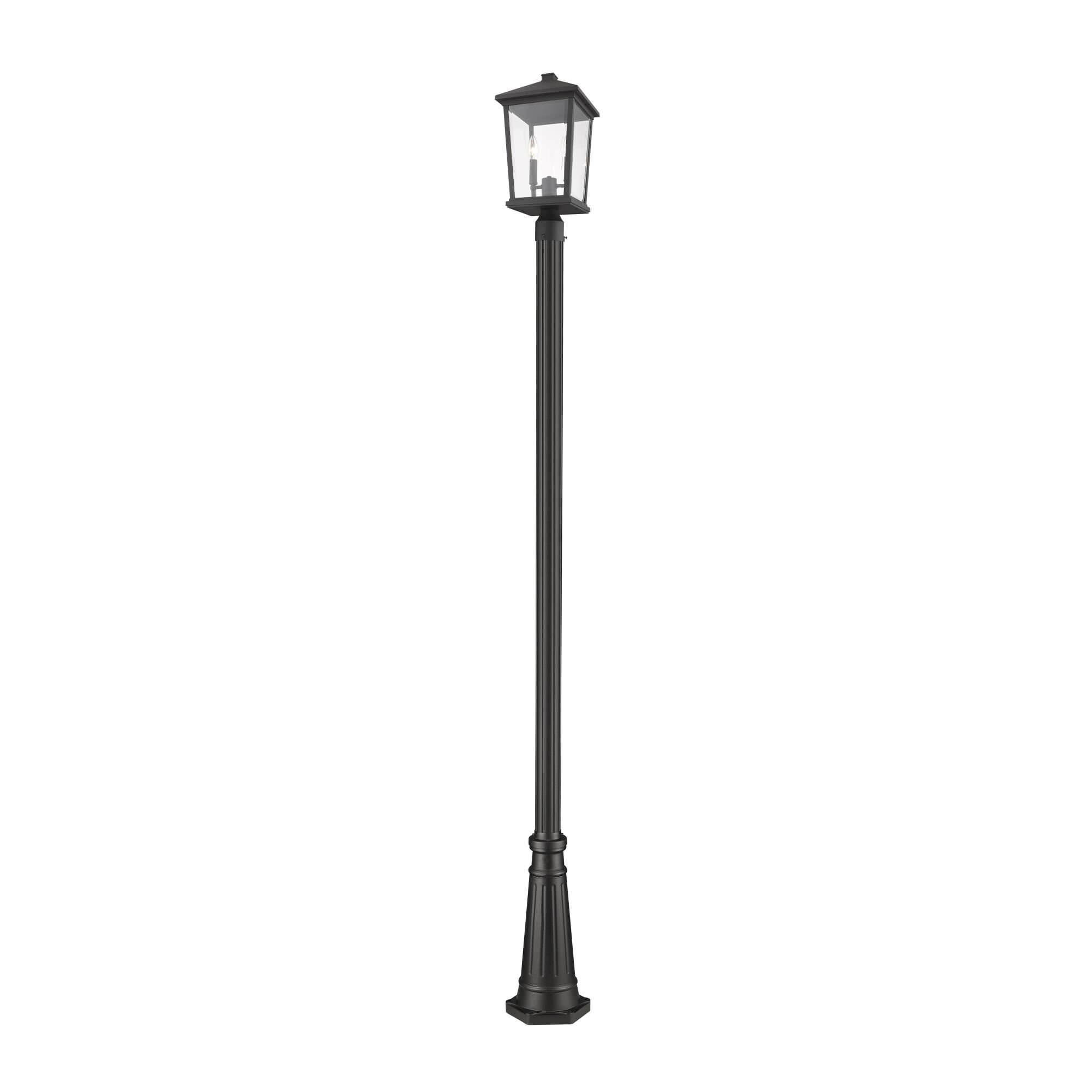 Photos - Floodlight / Street Light Z-Lite Beacon 103 Inch Tall 2 Light Outdoor Post Lamp Beacon - 568PHBR-519