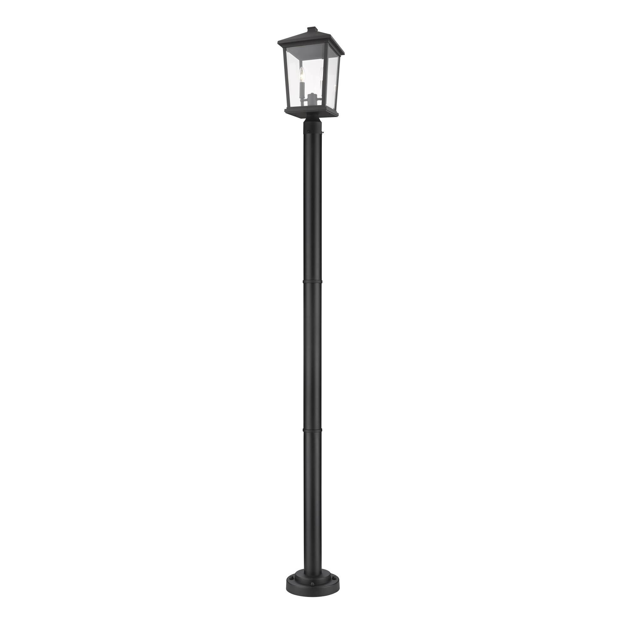 Photos - Floodlight / Street Light Z-Lite Beacon 83 Inch Tall 2 Light Outdoor Post Lamp Beacon - 568PHBR-567P