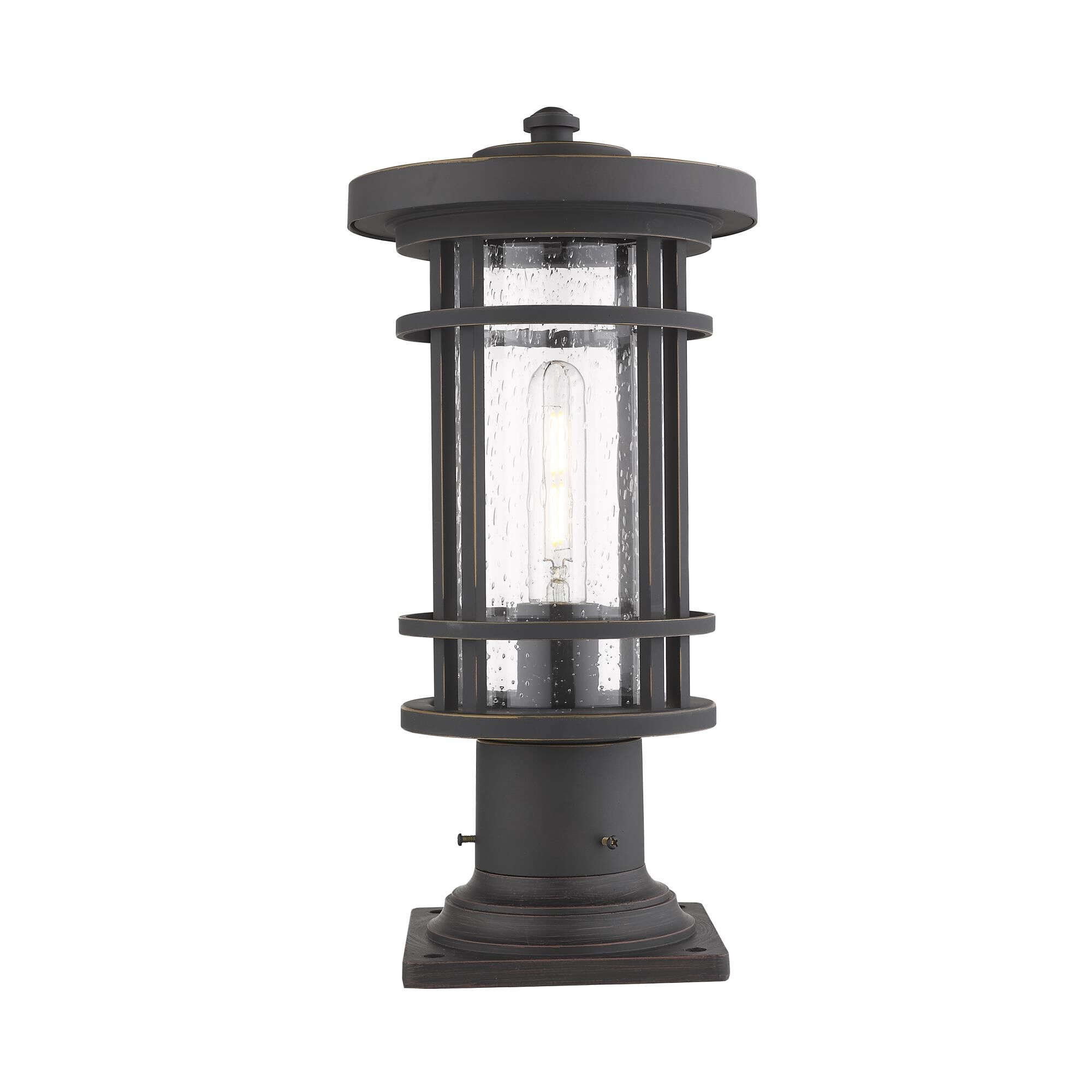 Photos - Floodlight / Street Light Z-Lite Jordan 16 Inch Tall Outdoor Pier Lamp Jordan - 570PHM-533PM-ORB - C