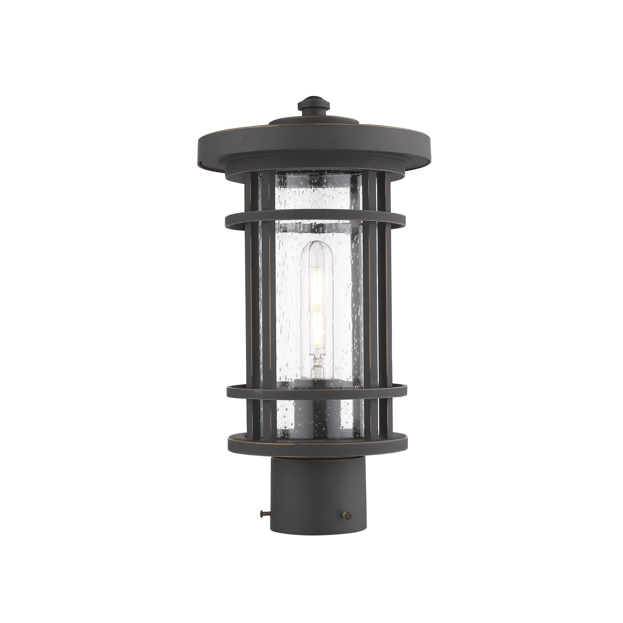 Photos - Floodlight / Street Light Z-Lite Jordan 14 Inch Tall Outdoor Post Lamp Jordan - 570PHM-ORB - Craftsm