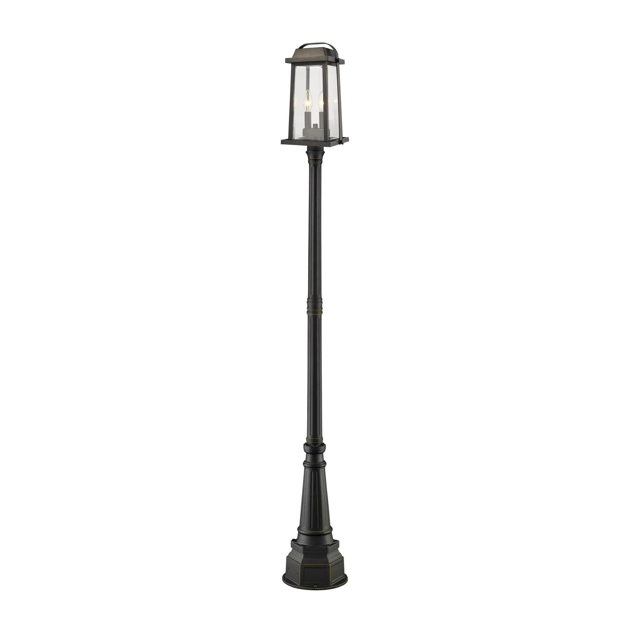 Photos - Floodlight / Garden Lamps Z-Lite Millworks 97 Inch Tall 2 Light Outdoor Post Lamp Millworks - 574PHM