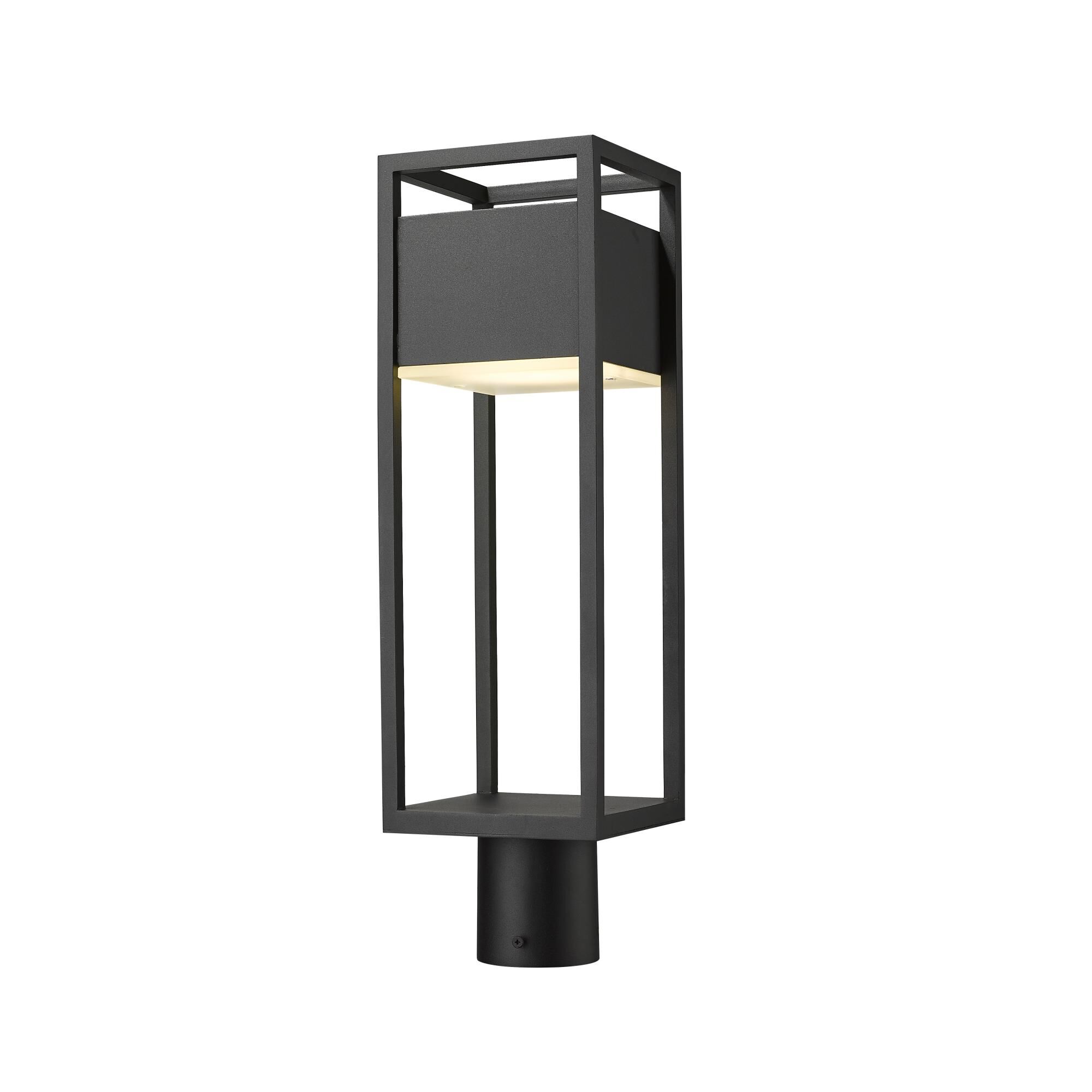Photos - Floodlight / Street Light Z-Lite Barwick 21 Inch Tall LED Outdoor Post Lamp Barwick - 585PHMR-BK-LED