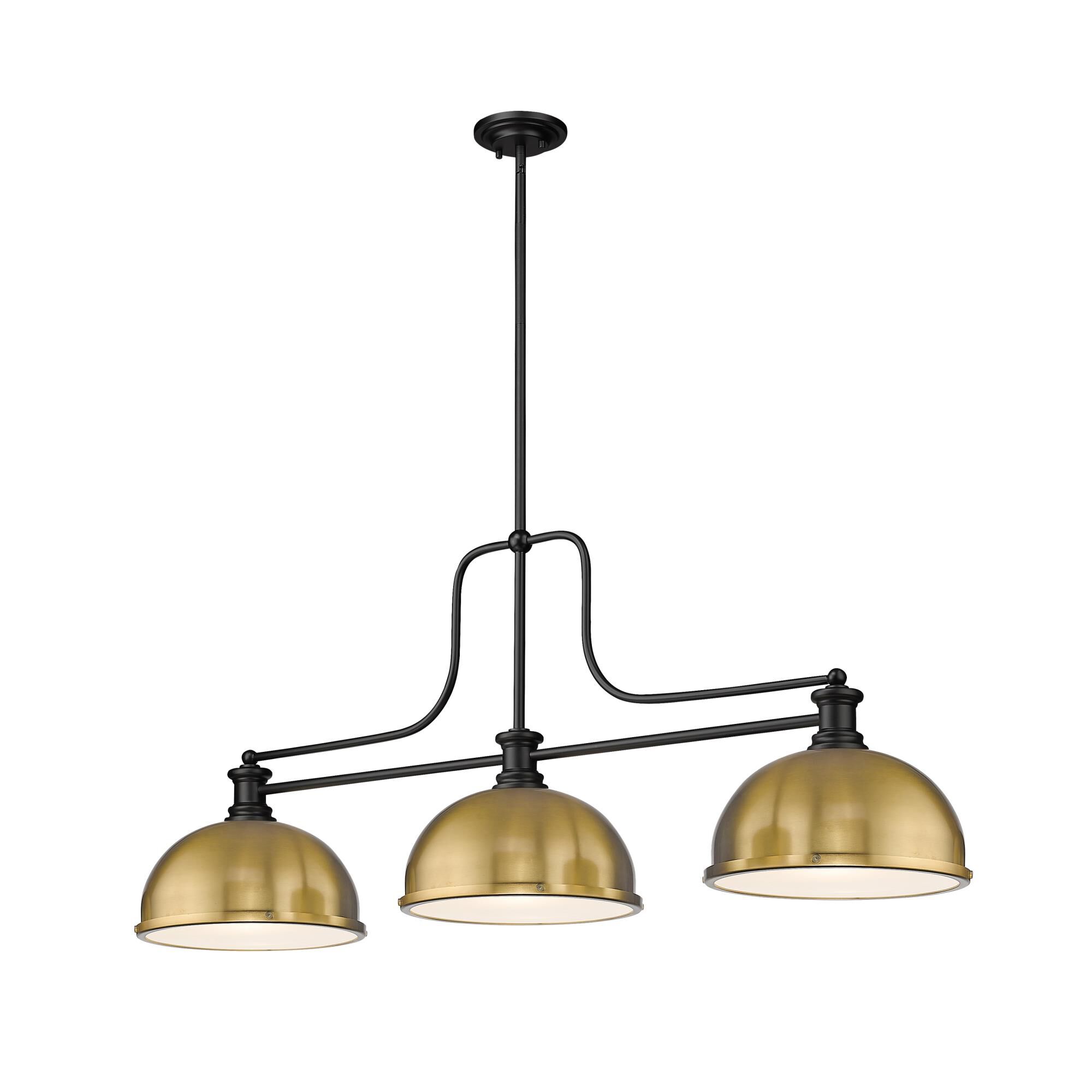 Z-Lite Melange 52 Inch Billiard Light Melange - 725-3MB-D12HBR - Restoration-Vintage