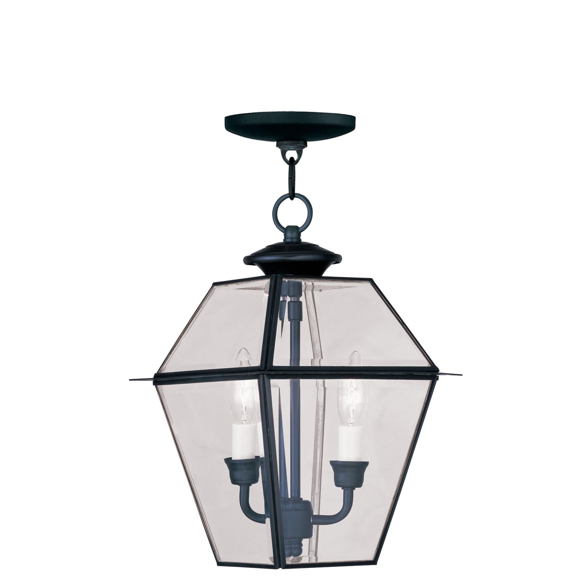 Livex Lighting Westover 15 Inch Tall 2 Light Outdoor Hanging Lantern Westover - 2285-04 - Traditional