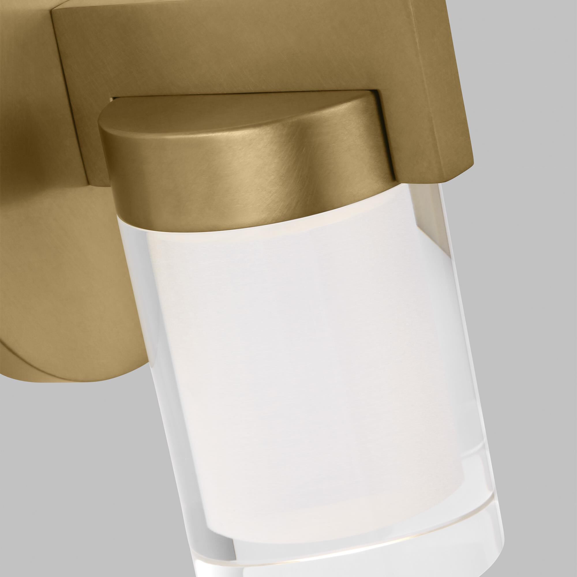 Shown in Natural Brass finish and Crystal glass