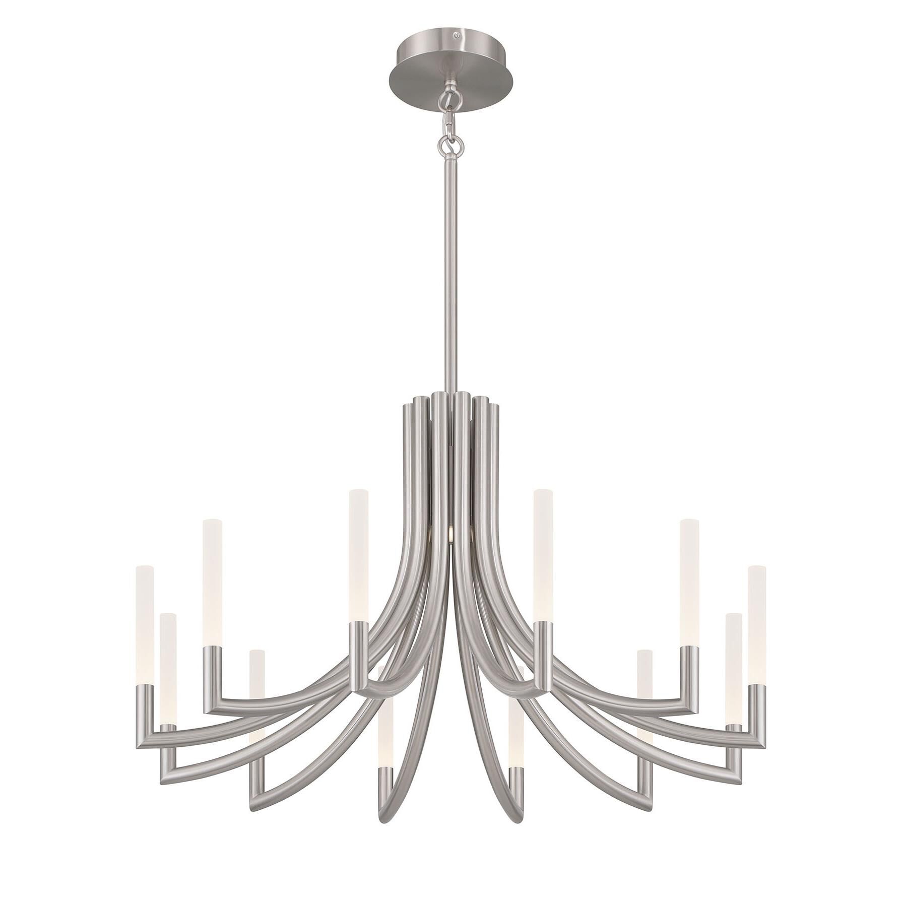 Shown in Nickel finish and Frosted Acrylic glass