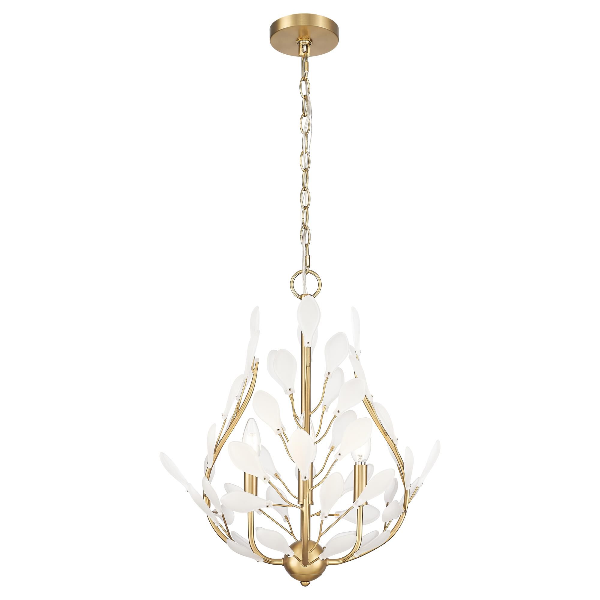 Shown in Modern Gold finish and Frosted glass