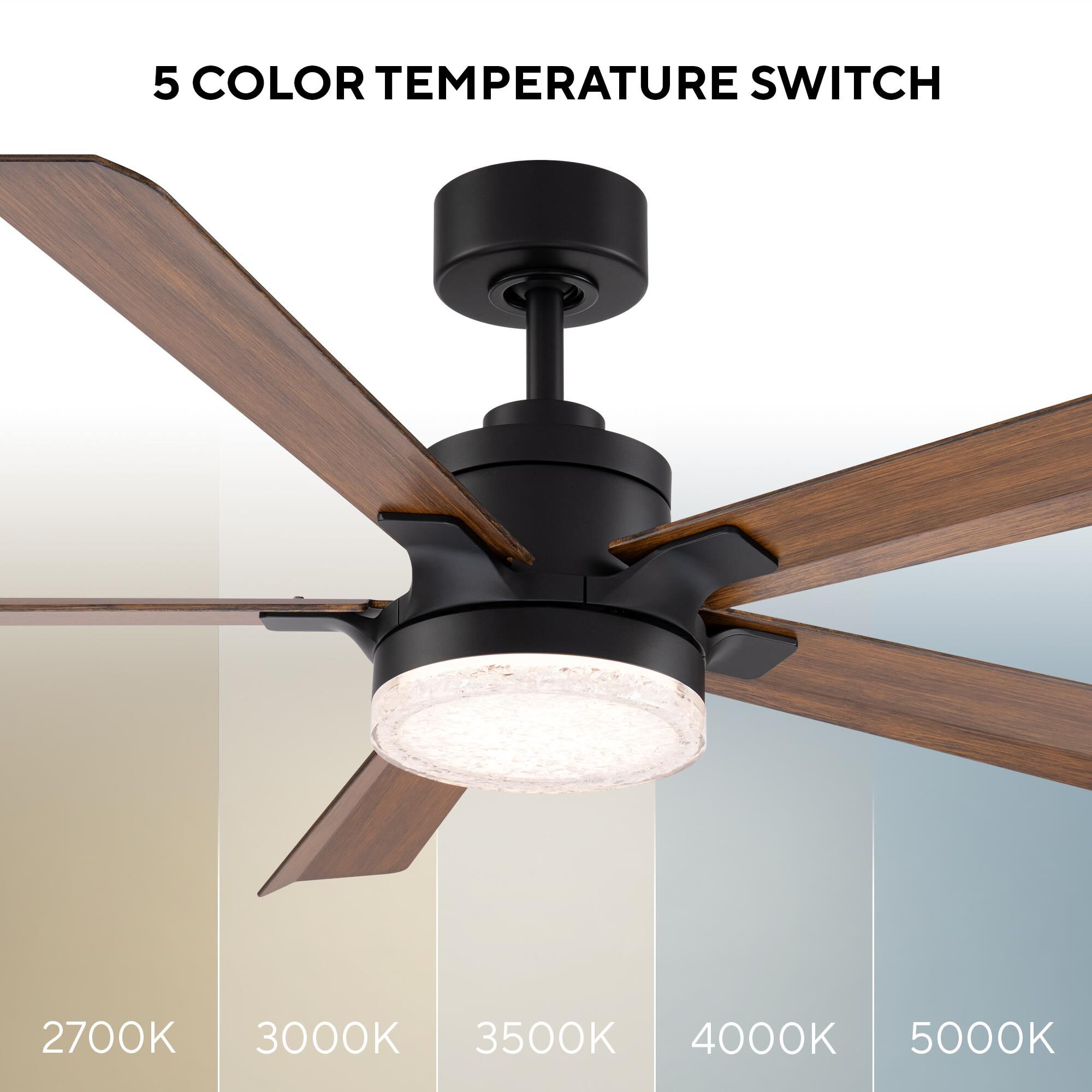 Radiant 56 Inch Ceiling Fan with Light Kit by Modern Forms