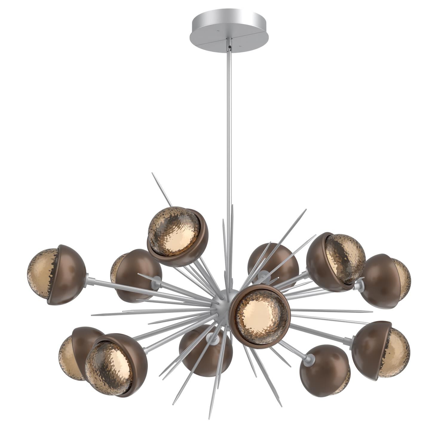 Shown in Classic Silver finish and Bronze glass and Burnished Bronze accent