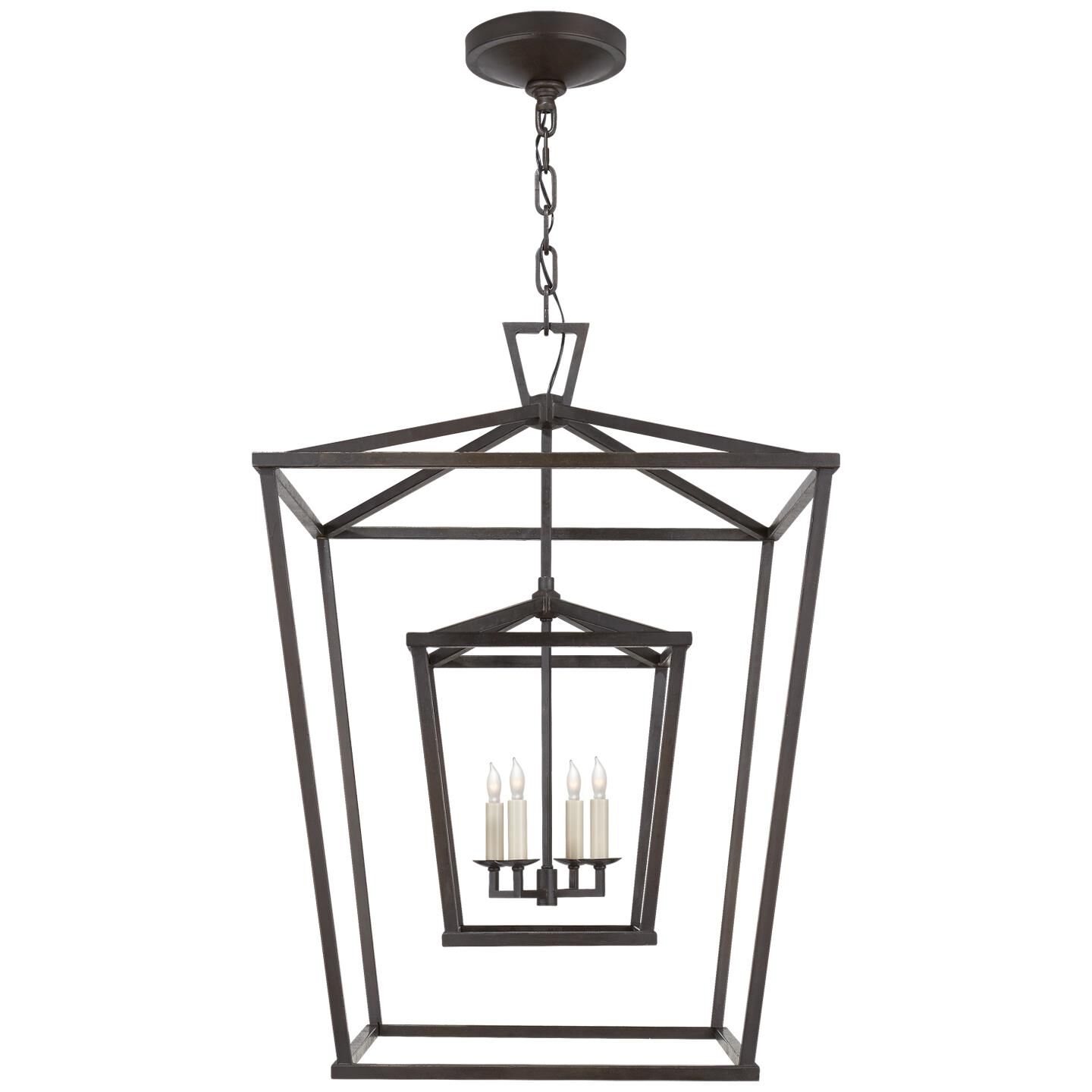 Chapman & Myers Darlana 24 Inch Cage Pendant by Visual Comfort Signature Collection
